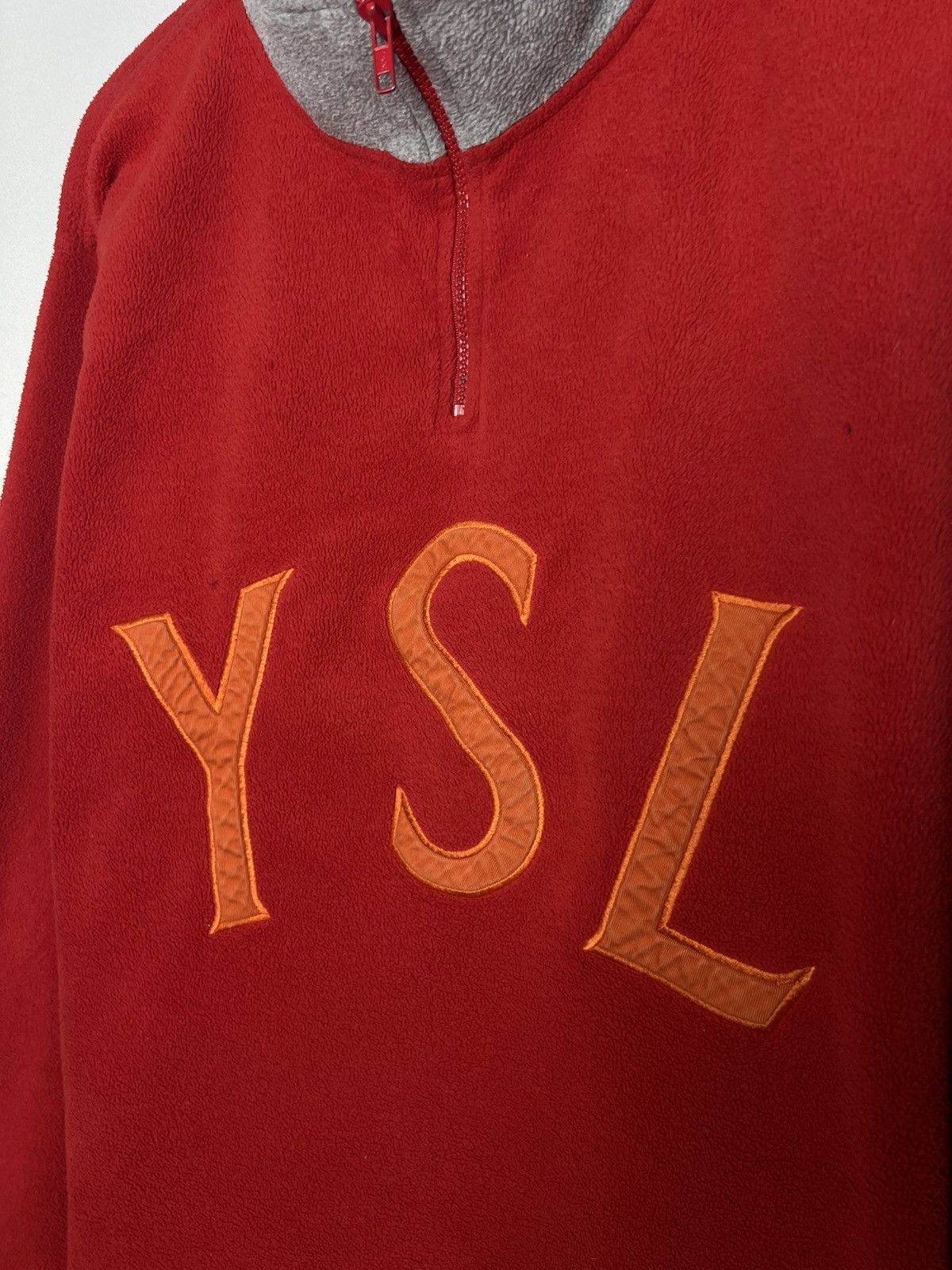 Yves Saint Laurent Men’s Vintage 90s Fleece YSL Sweatshirt Sweater Drake Rare Size US M / EU 48-50 / 2 - 3 Thumbnail