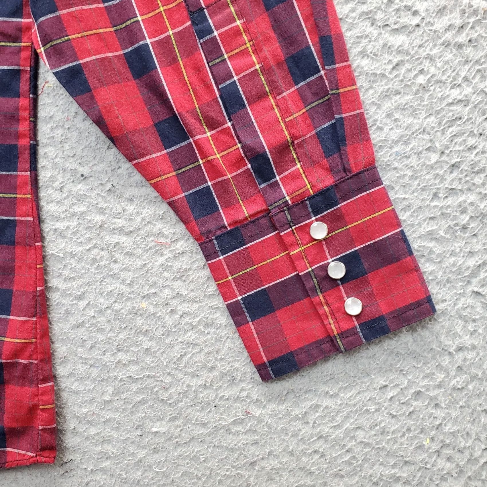 Vintage Ely Cattleman Western Shirt Mens M Multi Plaid Long Sleeve Pearl Snap Front EUC Size US M / EU 48-50 / 2 - 7 Thumbnail