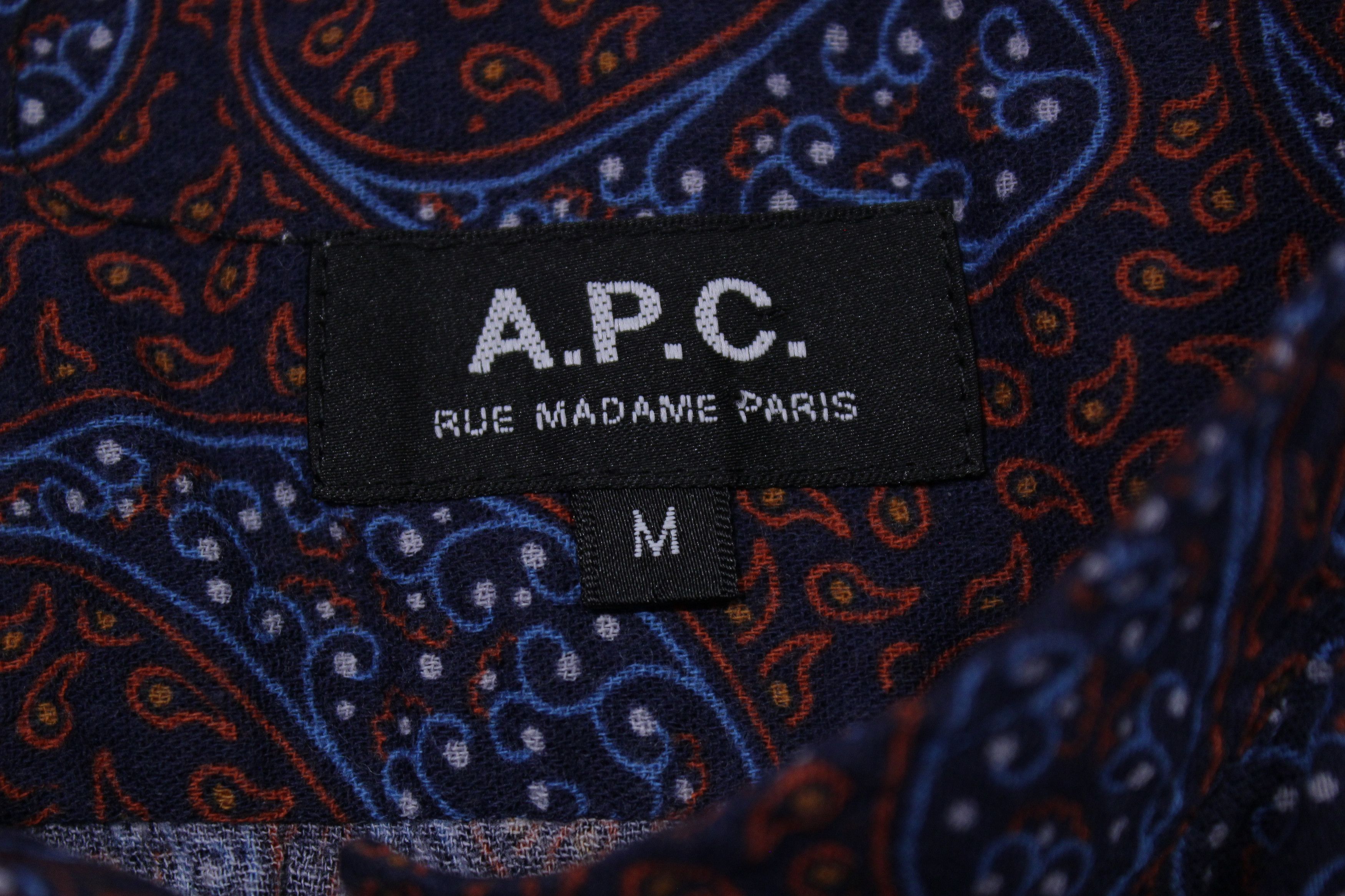 A.P.C. Paisley Printed Shirt Size M / US 6-8 / IT 42-44 - 9 Thumbnail
