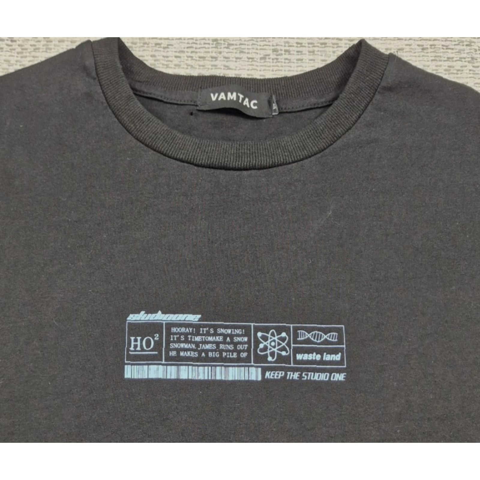 Vintage VAMTAC Shirt Mens 2XL Black - Graphic Tee Streetwear Shirt Mens 2XL Black VAMTAC Size US XXL / EU 58 / 5 - 5 Thumbnail