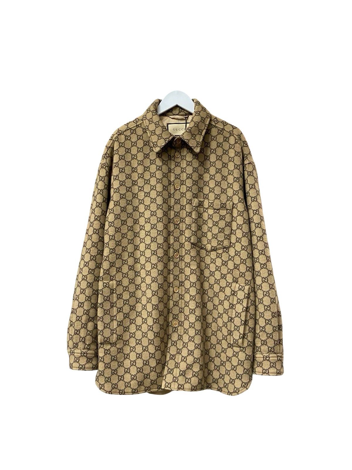 Gucci Gucci GG canvas cotton-blend overshirt Size US S / EU 44-46 / 1 - 1 Thumbnail