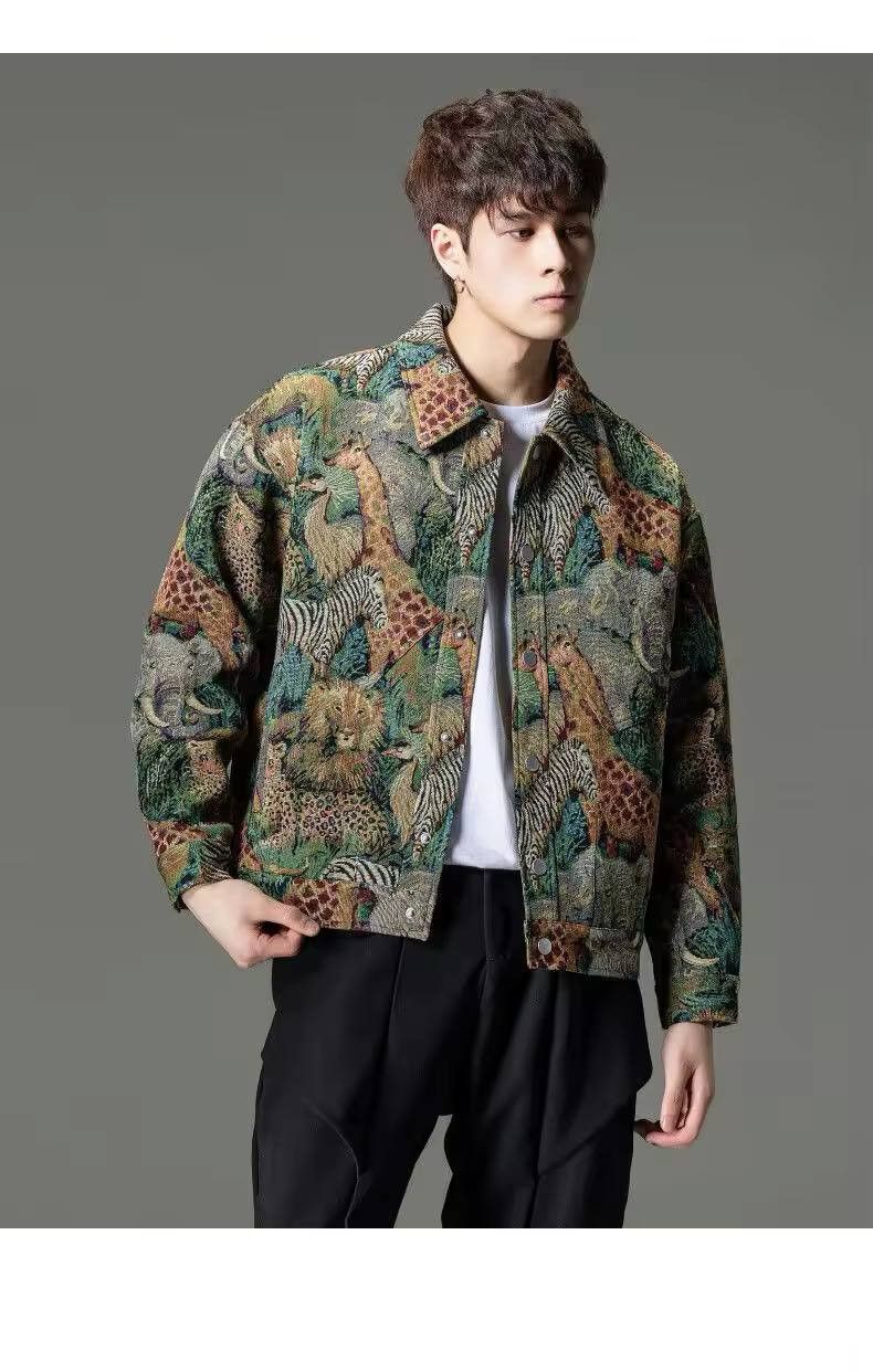 Japanese Brand × Vintage print jacket Size US L / EU 52-54 / 3 - 4 Thumbnail