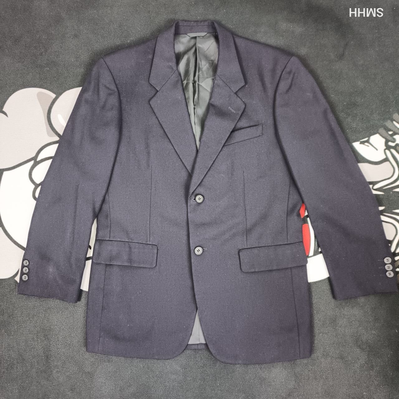 Yohji Yamamoto 🔥A.A.R. Yohji Yamamoto x Durban Blazer 2B – Dark Navy – M Size 40R - 13 Thumbnail