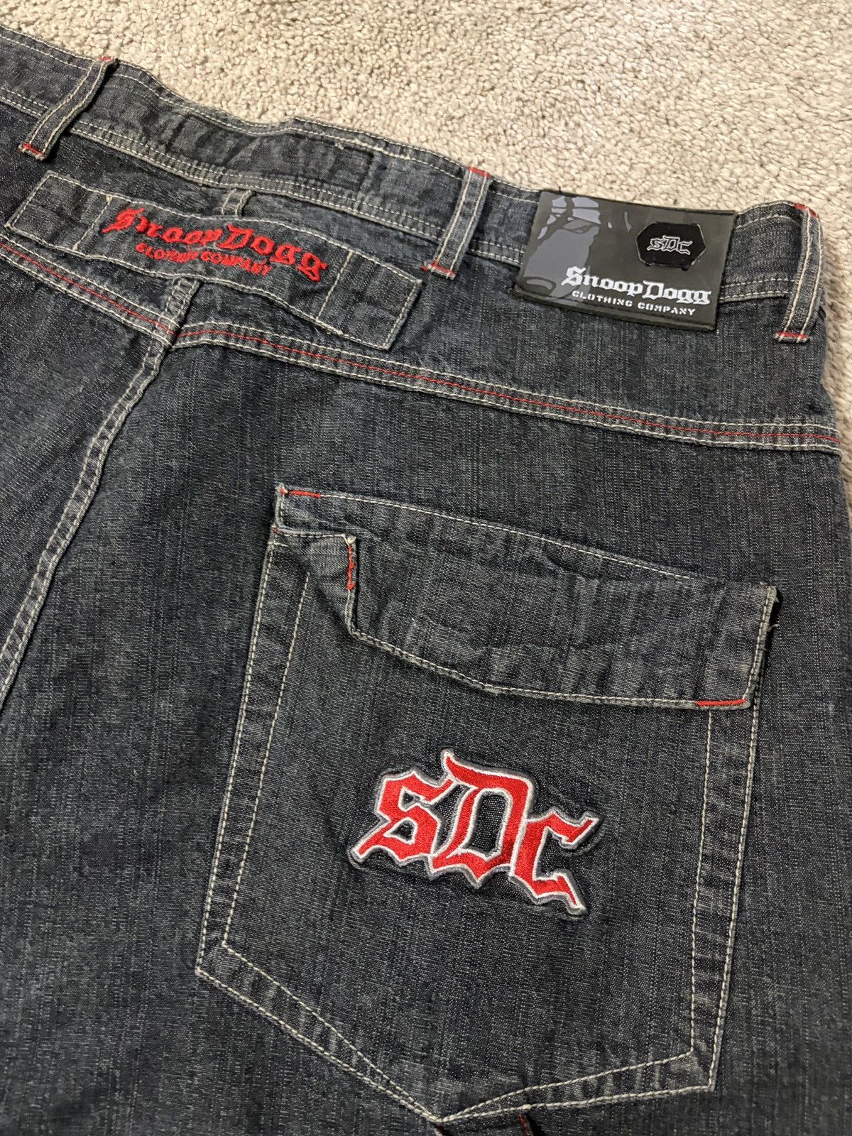 Snoop Dogg Vintage Y2K Snoop Dogg Baggy Embroidered Jeans Size 38/33 Size US 38 / EU 54 - 11 Thumbnail
