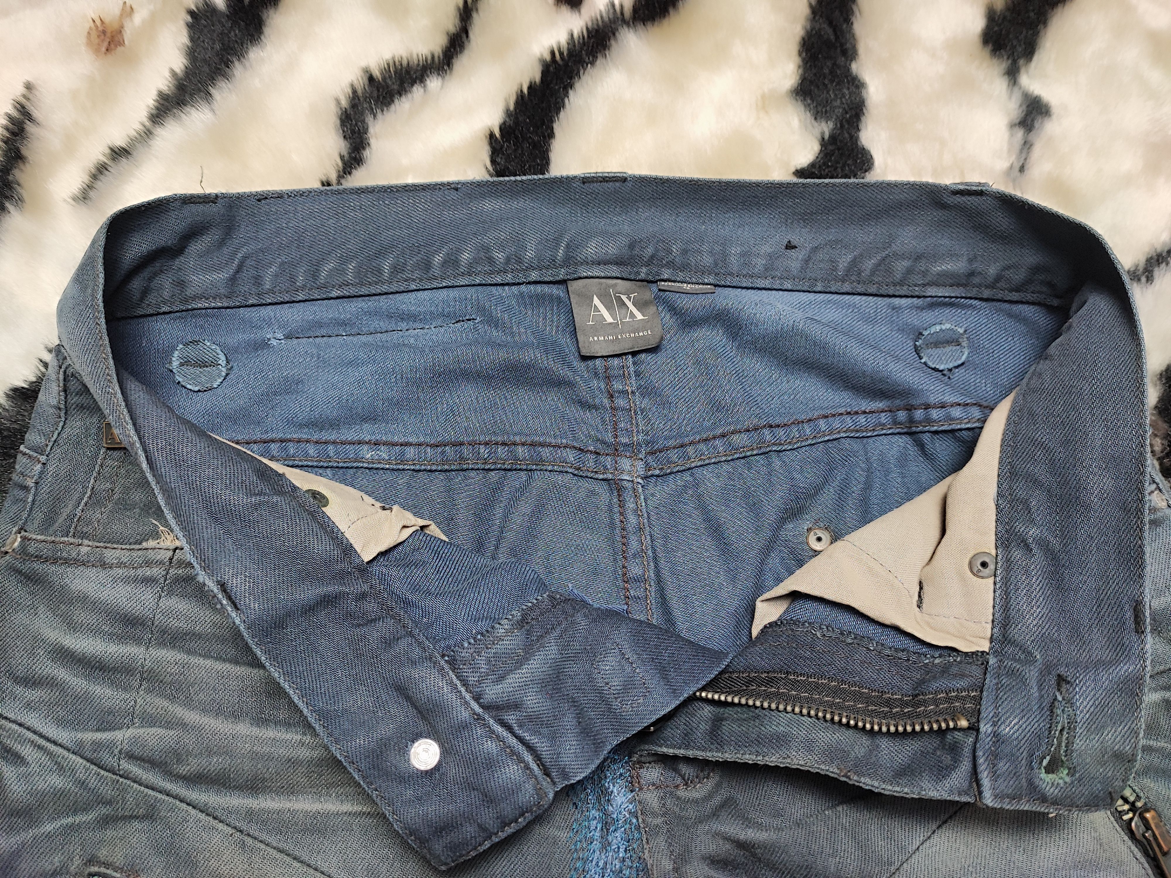 Armani Exchange Armani Exchange Wax Denim Jeans Size US 30 / EU 46 - 11 Thumbnail