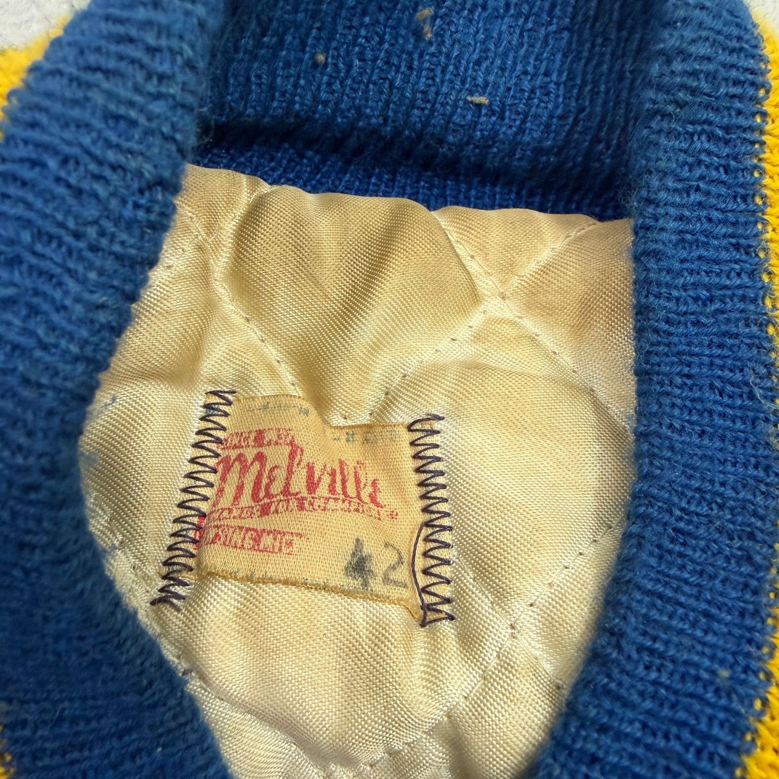 Vintage Vintage 1950s 60s Dewitt Panthers Varsity Jacket 42 L Blue Size US L / EU 52-54 / 3 - 8 Thumbnail
