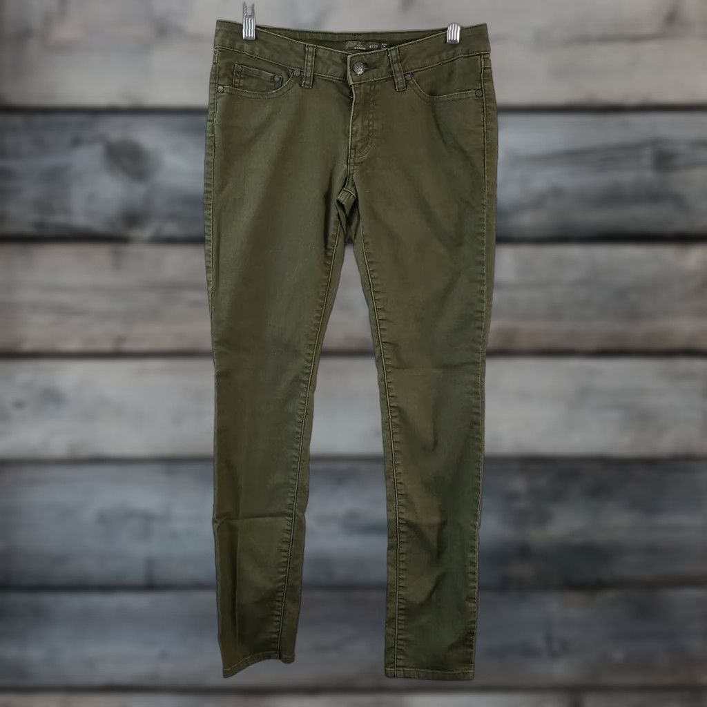 Prana prAna Womens Skinny Jeans Sz 4 Solid Green Low Rise Jeans Womens 4 Green Skinny Vintage: No? (remove) Size 27" / US 4 / IT 40 - 1 Thumbnail