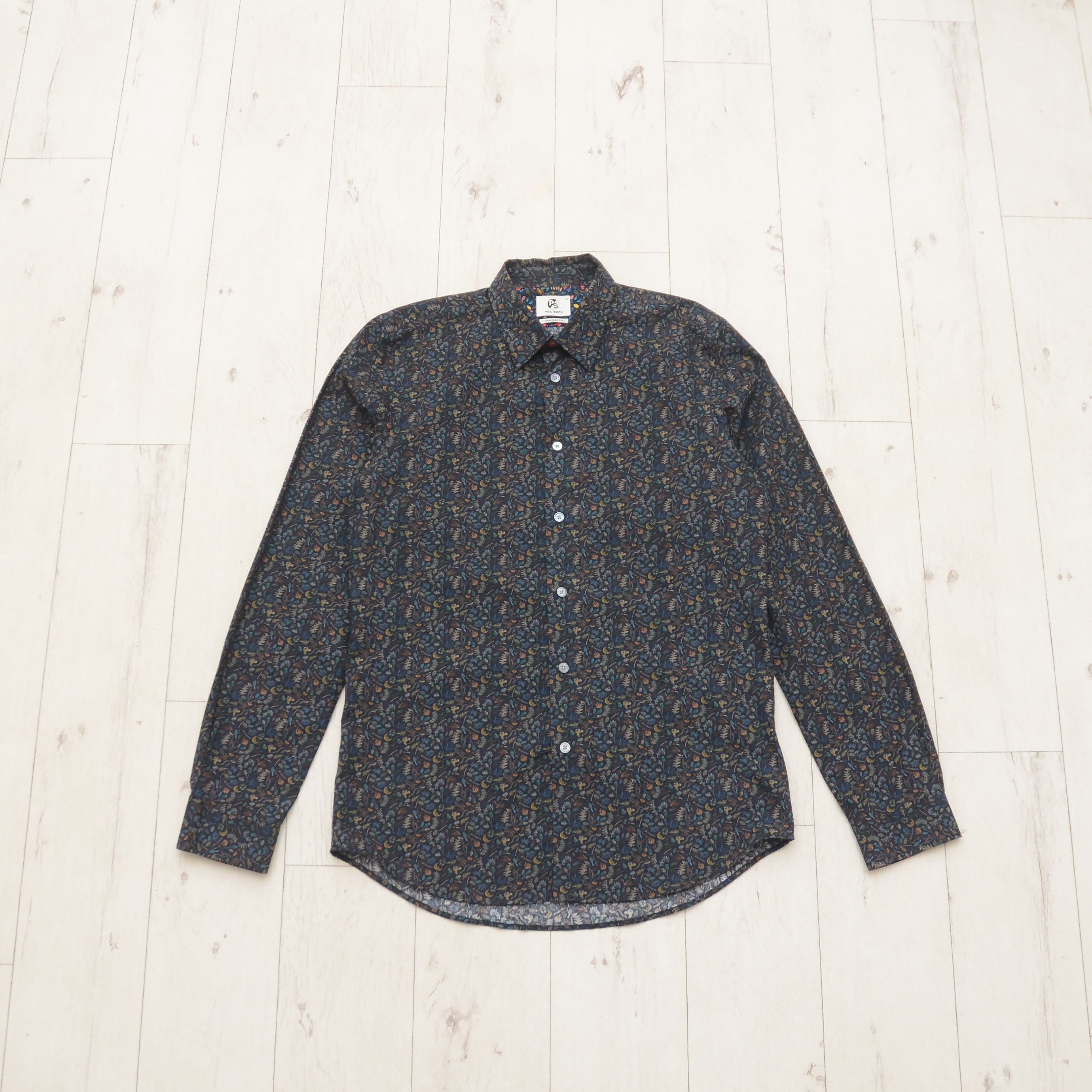 Paul Smith Paul Smith Tailored Fit Casual Shirt Floral Pattern Printed Size US M / EU 48-50 / 2 - 1 Thumbnail