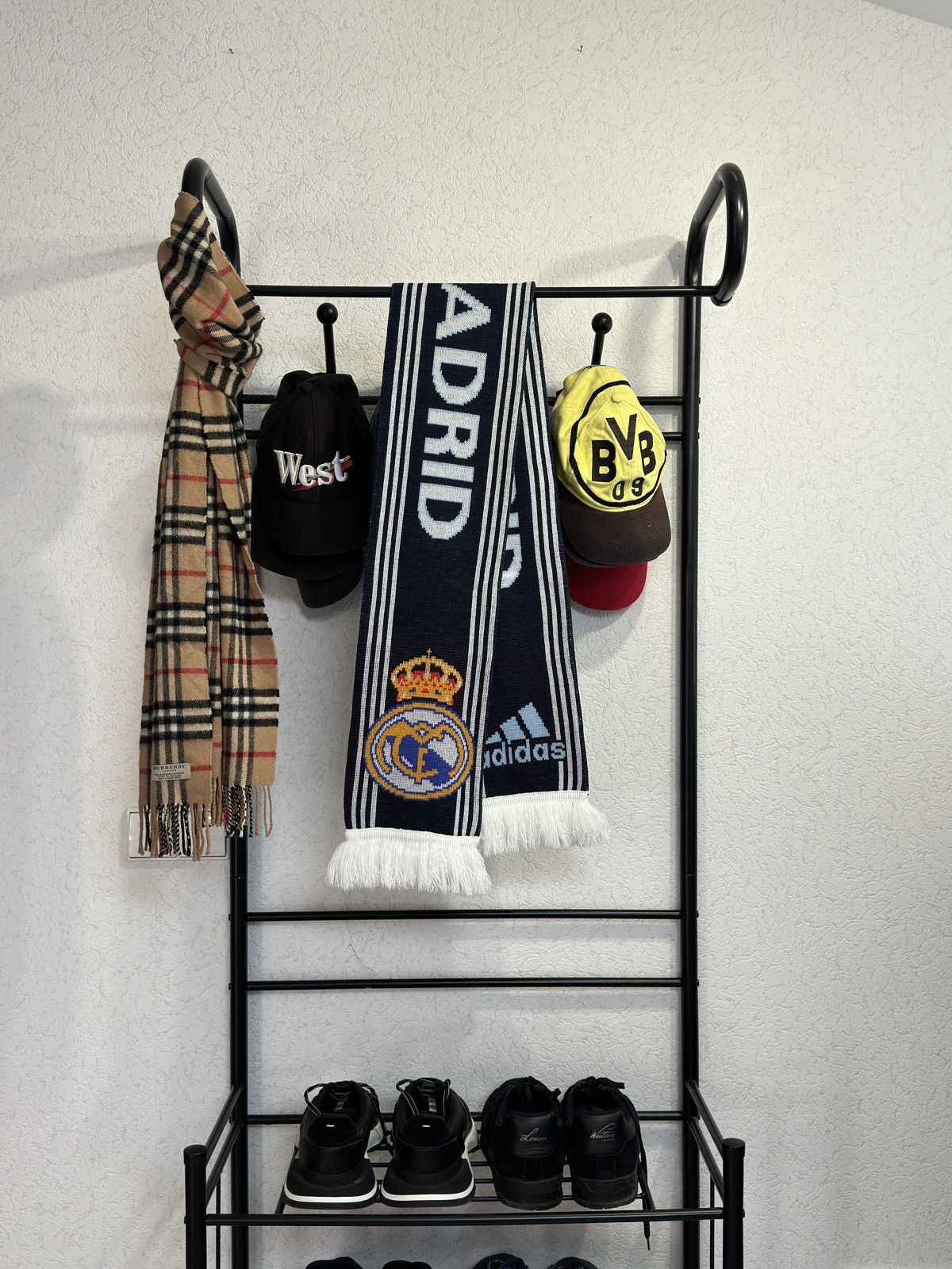 Adidas × Vintage early 2000s Adidas Real Madrid scarf Size ONE SIZE - 1 Thumbnail