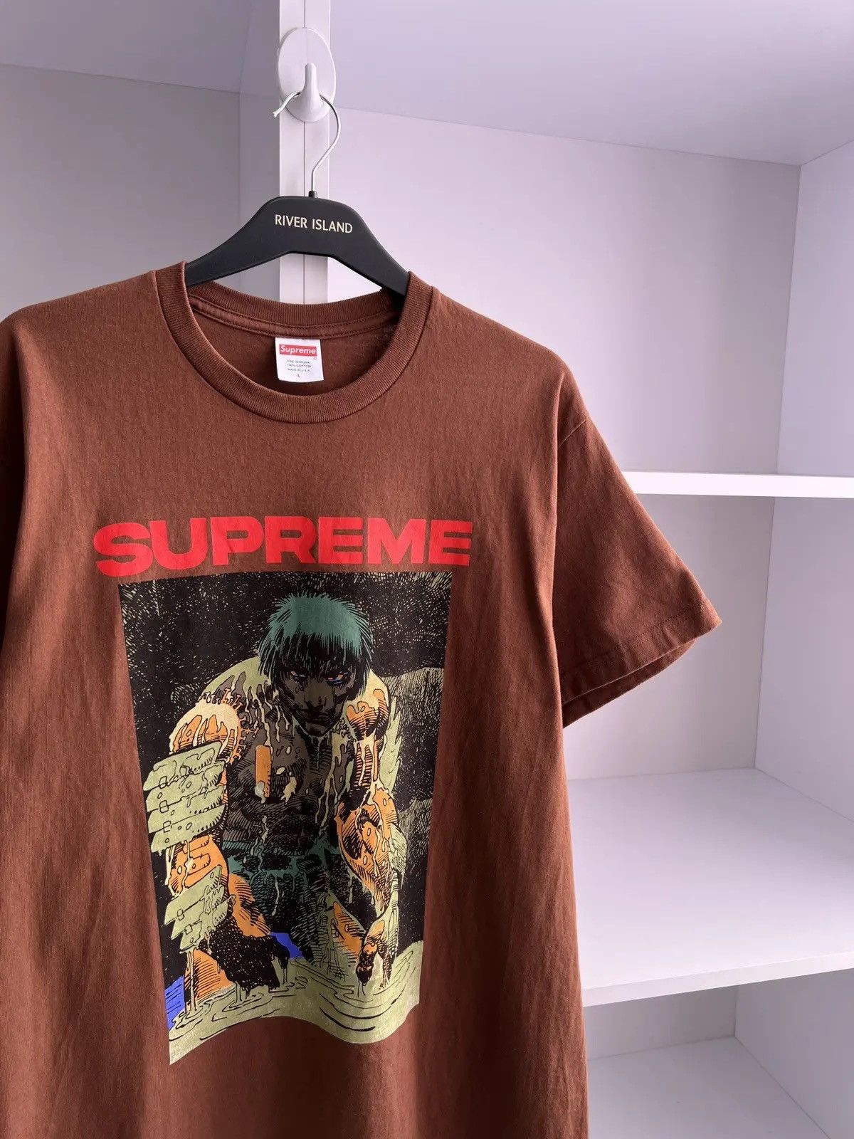 Supreme × Vintage Supreme Ronin Tee Graphic T-Shirt Brown SS23 Size US L / EU 52-54 / 3 - 5 Thumbnail