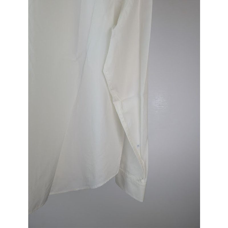 Gucci o1rshd1 Piece Dyed Popeline Over Boxy Shirt in Natural White Size US XL / EU 56 / 4 - 13 Thumbnail