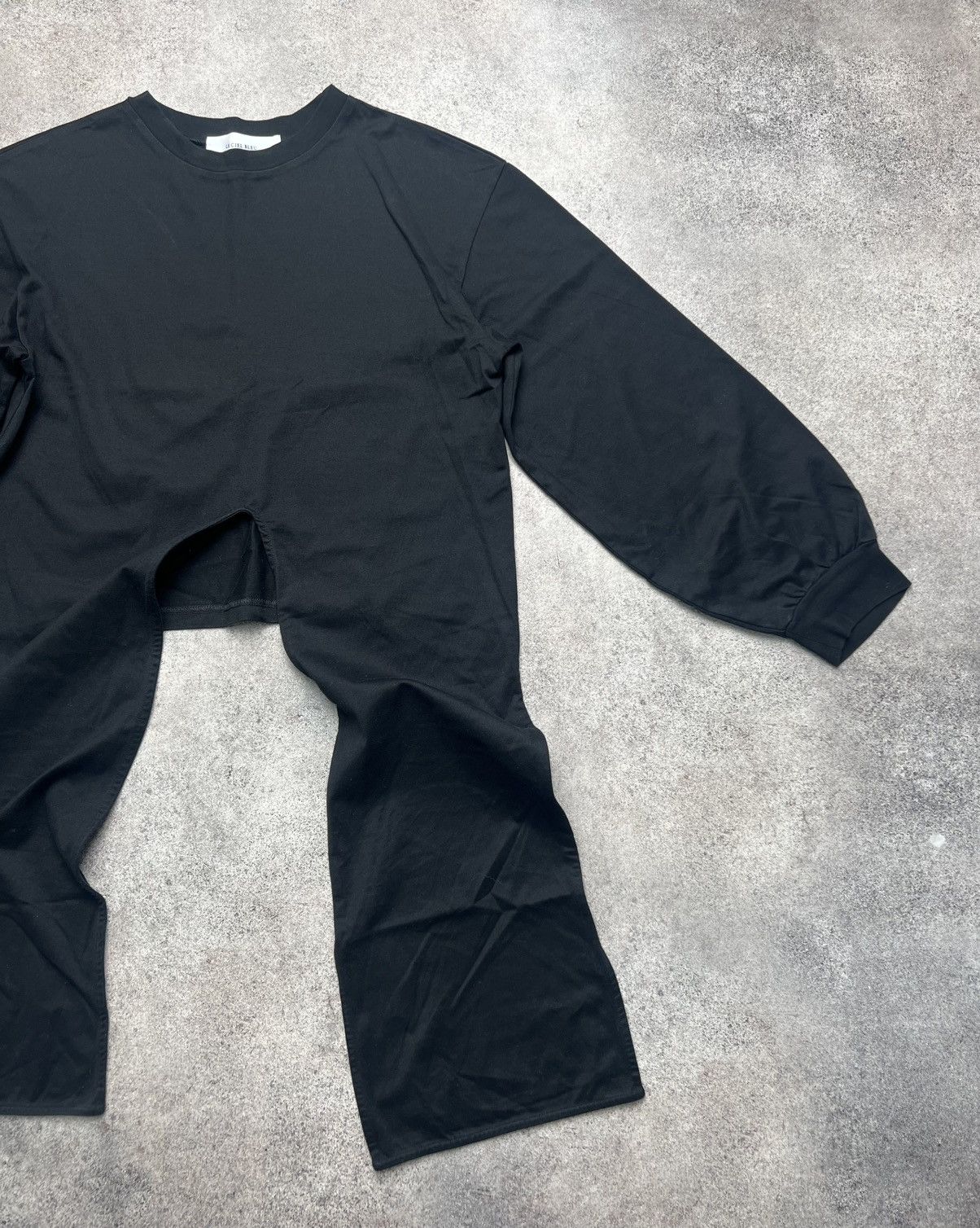 Japanese Brand × LE CIEL BLEU Le Ciel Bleu black cropped sweater Size S / US 4 / IT 40 - 4 Thumbnail