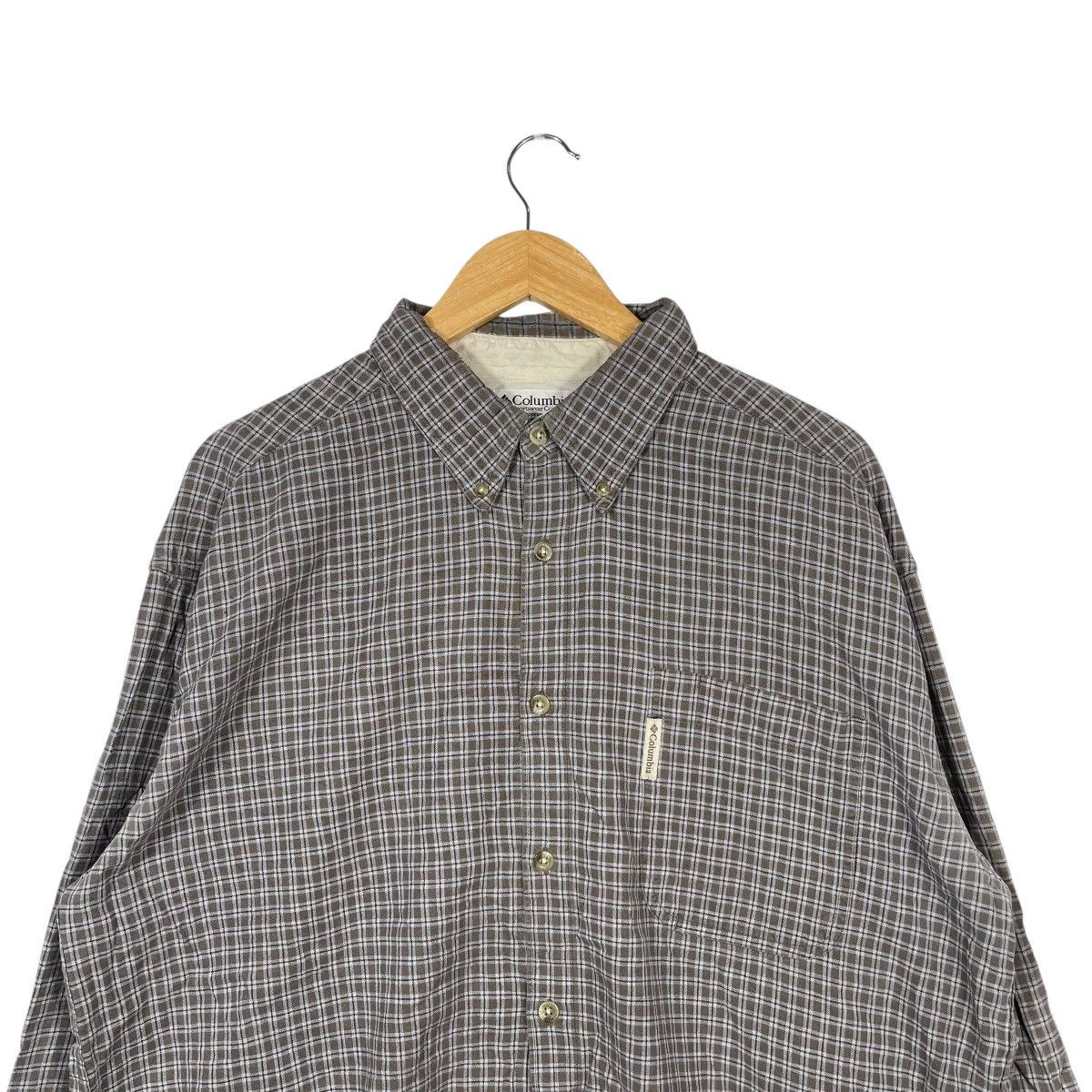 Columbia Columbia Vintage Button Down Shirt Brown Check Plaid Size US XL / EU 56 / 4 - 2 Thumbnail