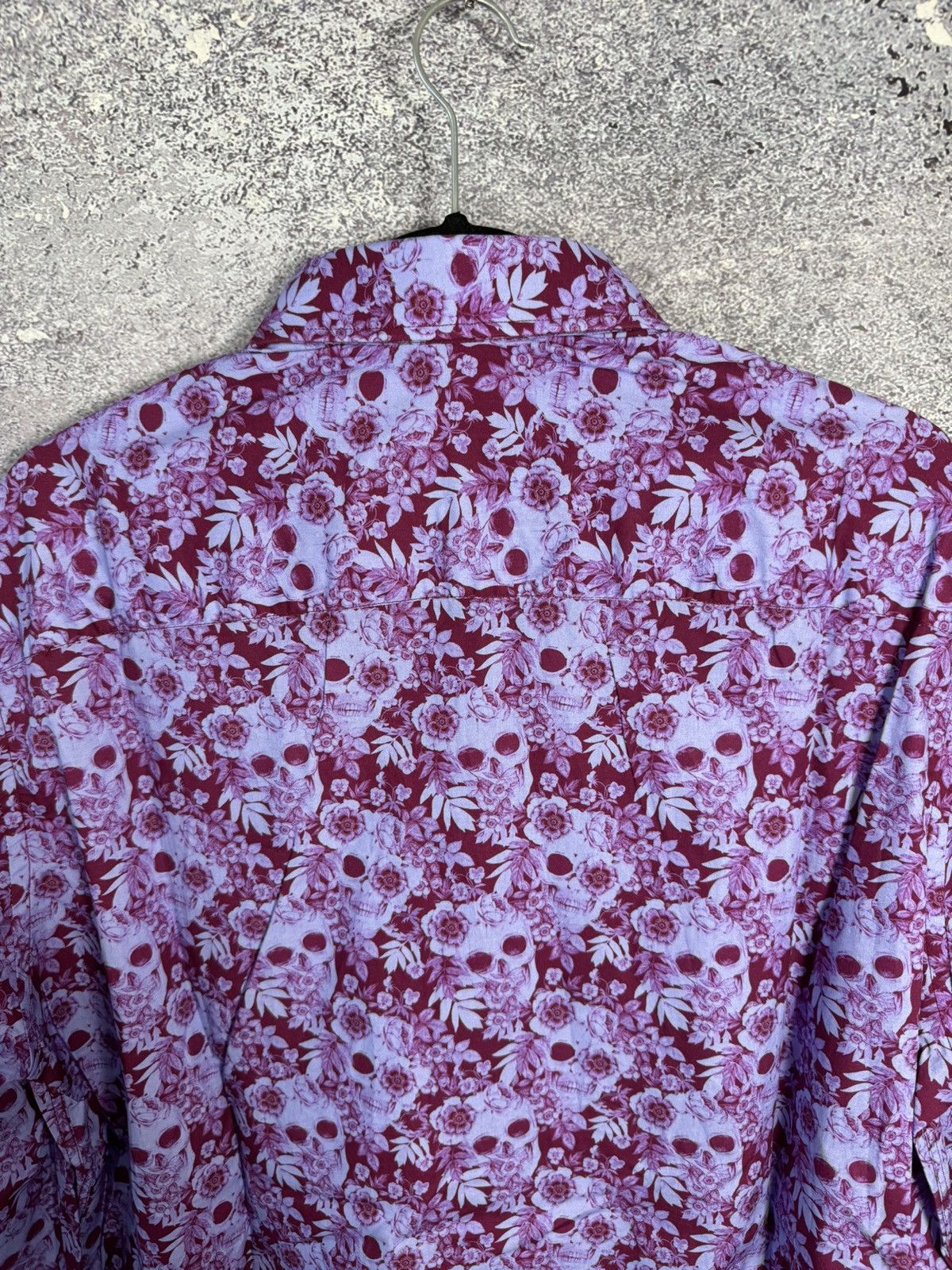 Vintage Blake Mill Original Designer Skulls & Roses Mens Shirt XL sz Size US XL / EU 56 / 4 - 12 Thumbnail
