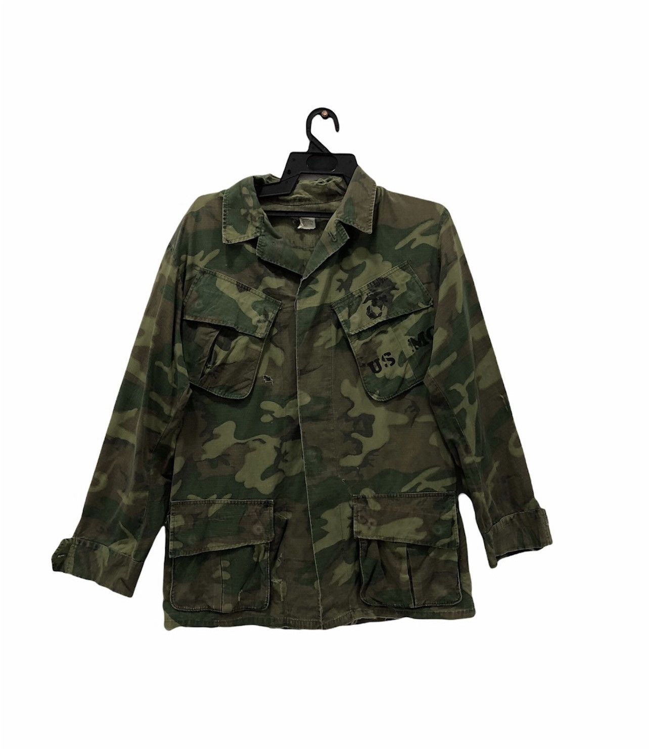 image of Military x USMC Vintage Usmc Camo Uflafe Combat in Army Green, Men's (Size Small)