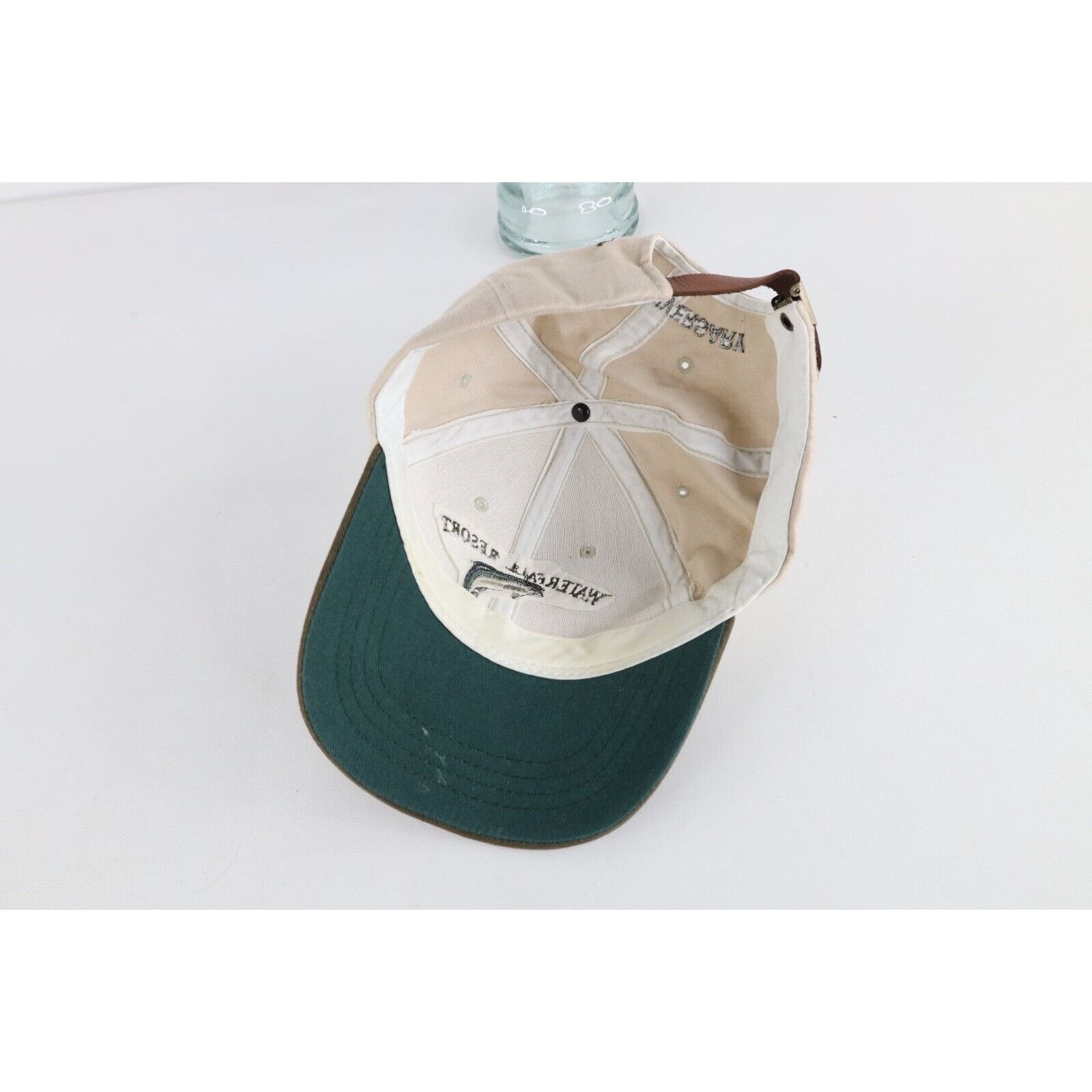 Vintage Vintage 90s Spell Out Waterfall Resort Alaska Fishing Hat Size ONE SIZE - 6 Thumbnail