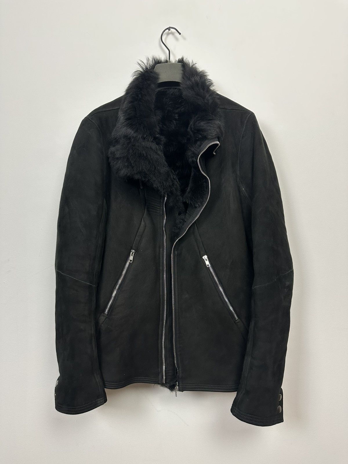 Rick Owens FW15 ‘SPHINX’ Shearling Geo Jacket Size US L / EU 52-54 / 3 - 4 Thumbnail