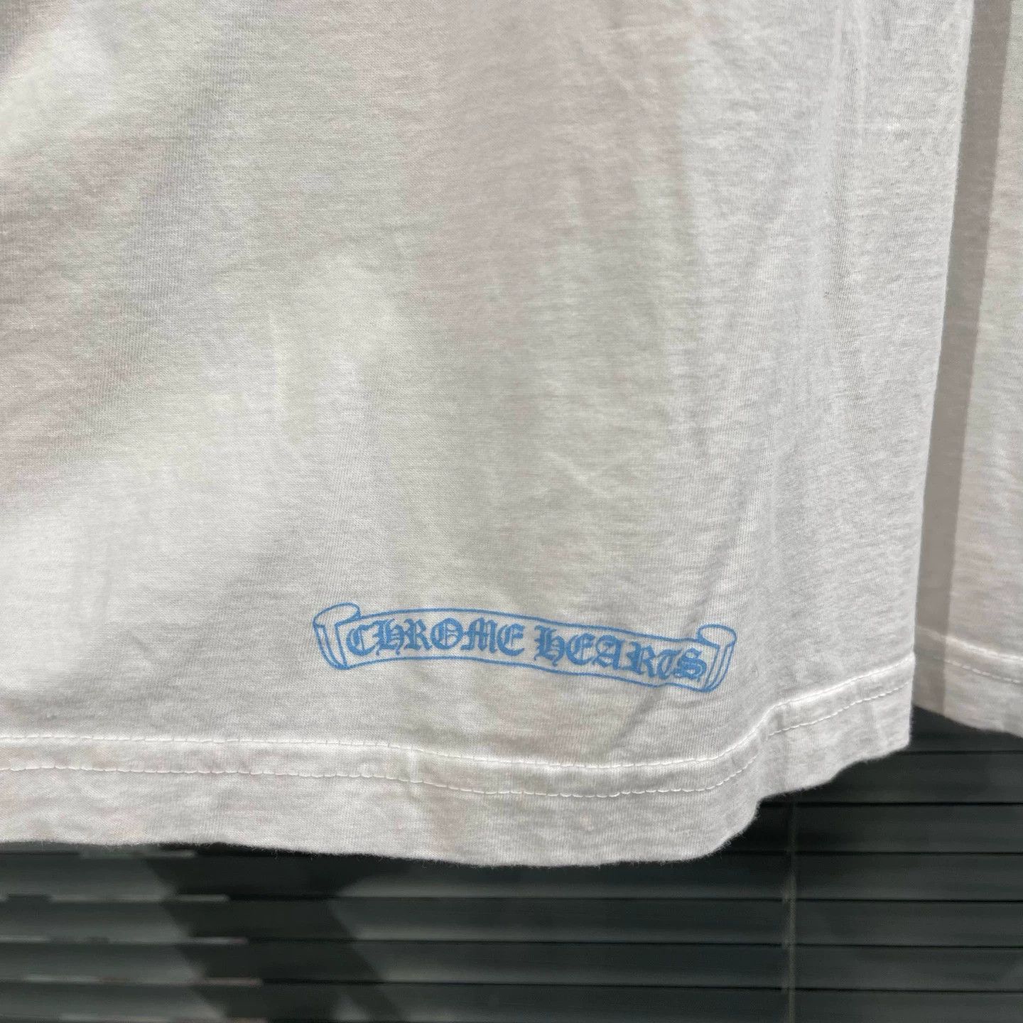 Chrome Hearts Chrome Hearts White SS T Side Blue Sanskrit XL 99 Size US XL / EU 56 / 4 - 6 Thumbnail