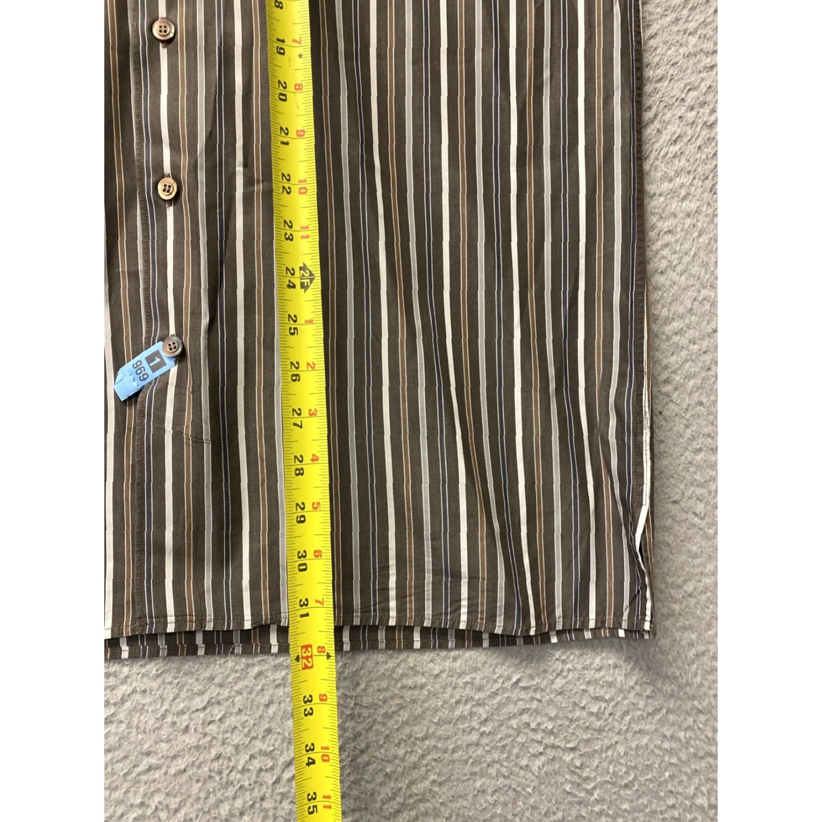 Ermenegildo Zegna Ermenegildo Zegna Button Shirt Striped Brown Cotton XL Men Regular Button-Up Shirt Size US XL / EU 56 / 4 - 7 Thumbnail