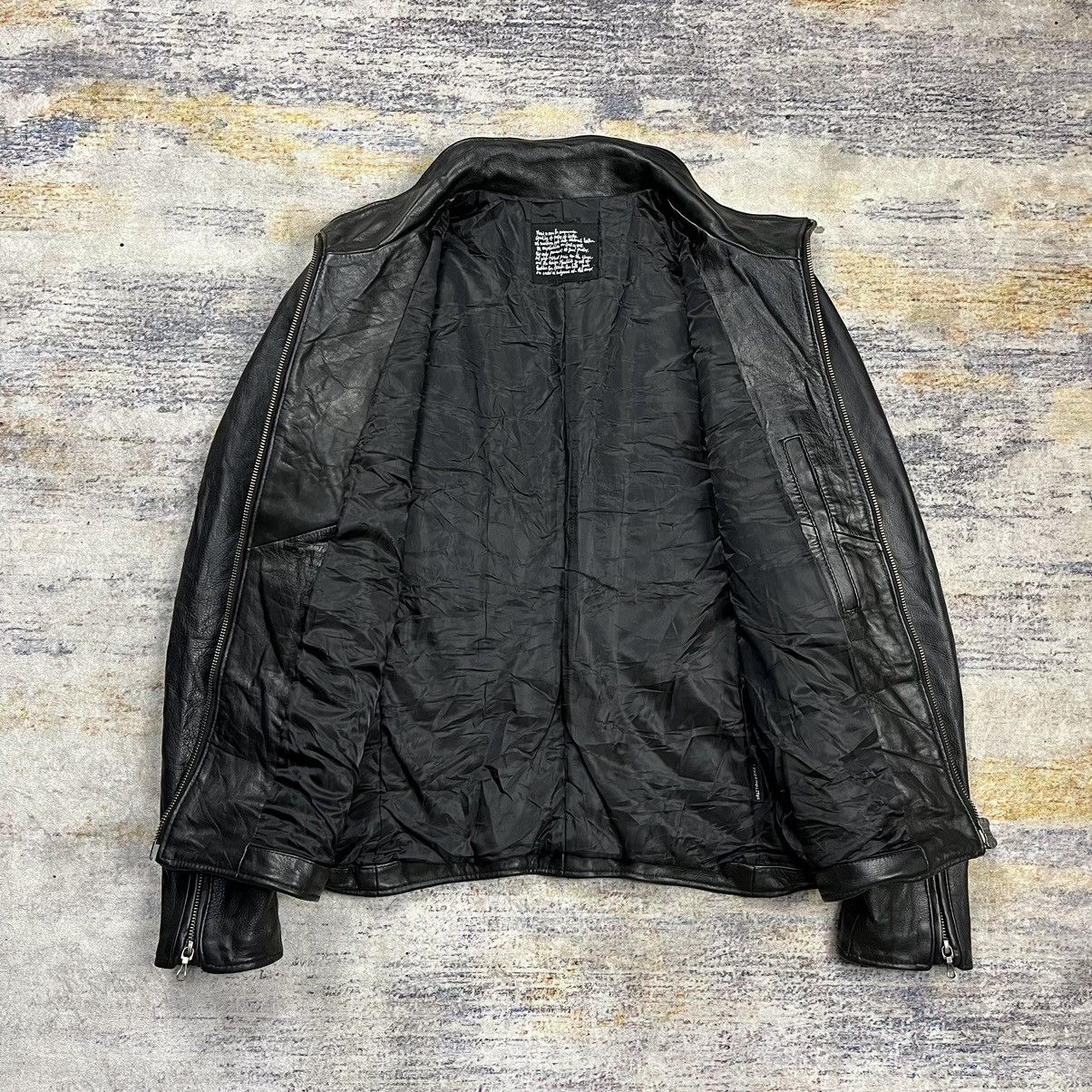 Japanese Brand × Kadoya × NANO universe Nano universe multi zipper bikers leather jacket Size US M / EU 48-50 / 2 - 7 Thumbnail