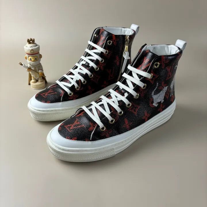 Louis Vuitton Louis Vuitton Stellar Sport Sneakers in Brown -2508 Size US 7 / IT 37 - 1 Thumbnail