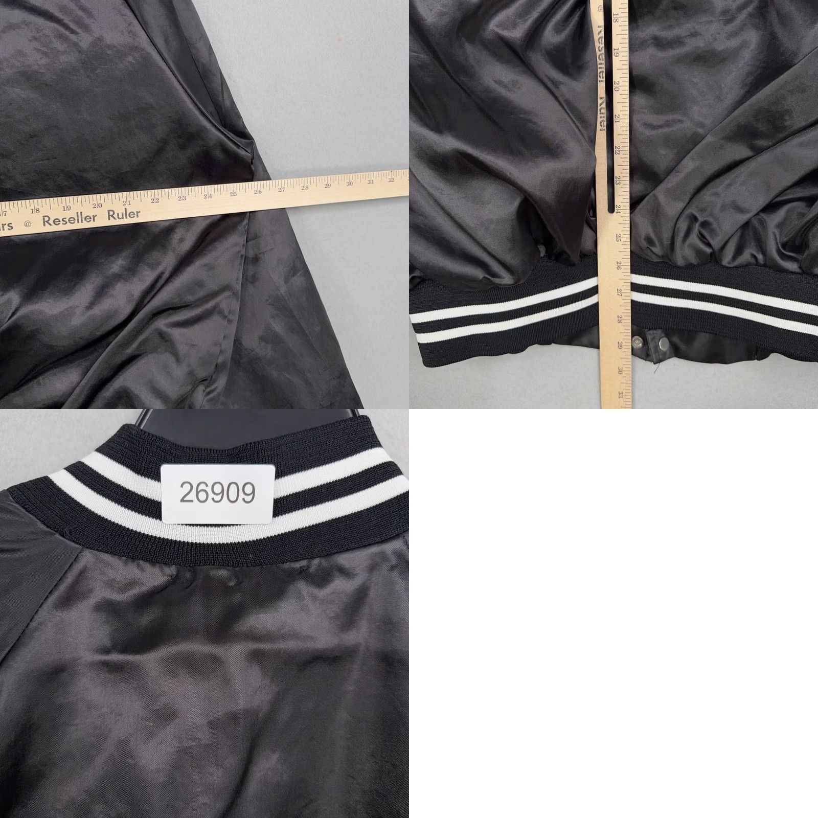 Vintage VINTAGE Auburn Sportswear Jacket Mens 2XL Black Satin Varsity Snap Bomber Size US XXL / EU 58 / 5 - 8 Thumbnail