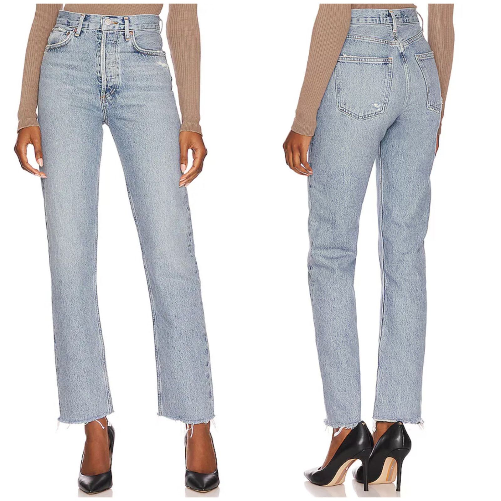 Agolde AGOLDE 90s Pinch Waist Jeans Ruminate Wash Size 25" / US 0 / IT 36 - 1 Thumbnail
