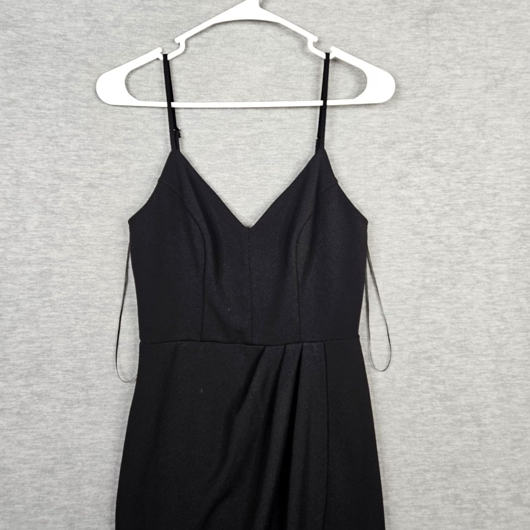 Vintage Socialite Women's Black V-neck Dress XS New Size XS / US 0-2 / IT 36-38 - 3 Thumbnail