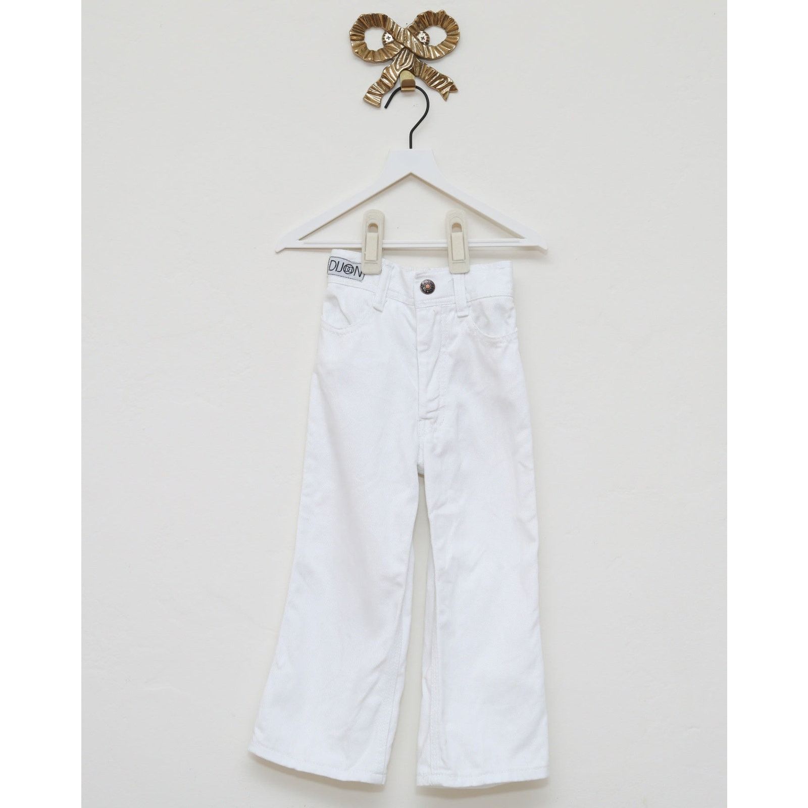 Vintage vintage white jeans / Kids 4 Size 24" / US 00 / IT 34 - 1 Thumbnail