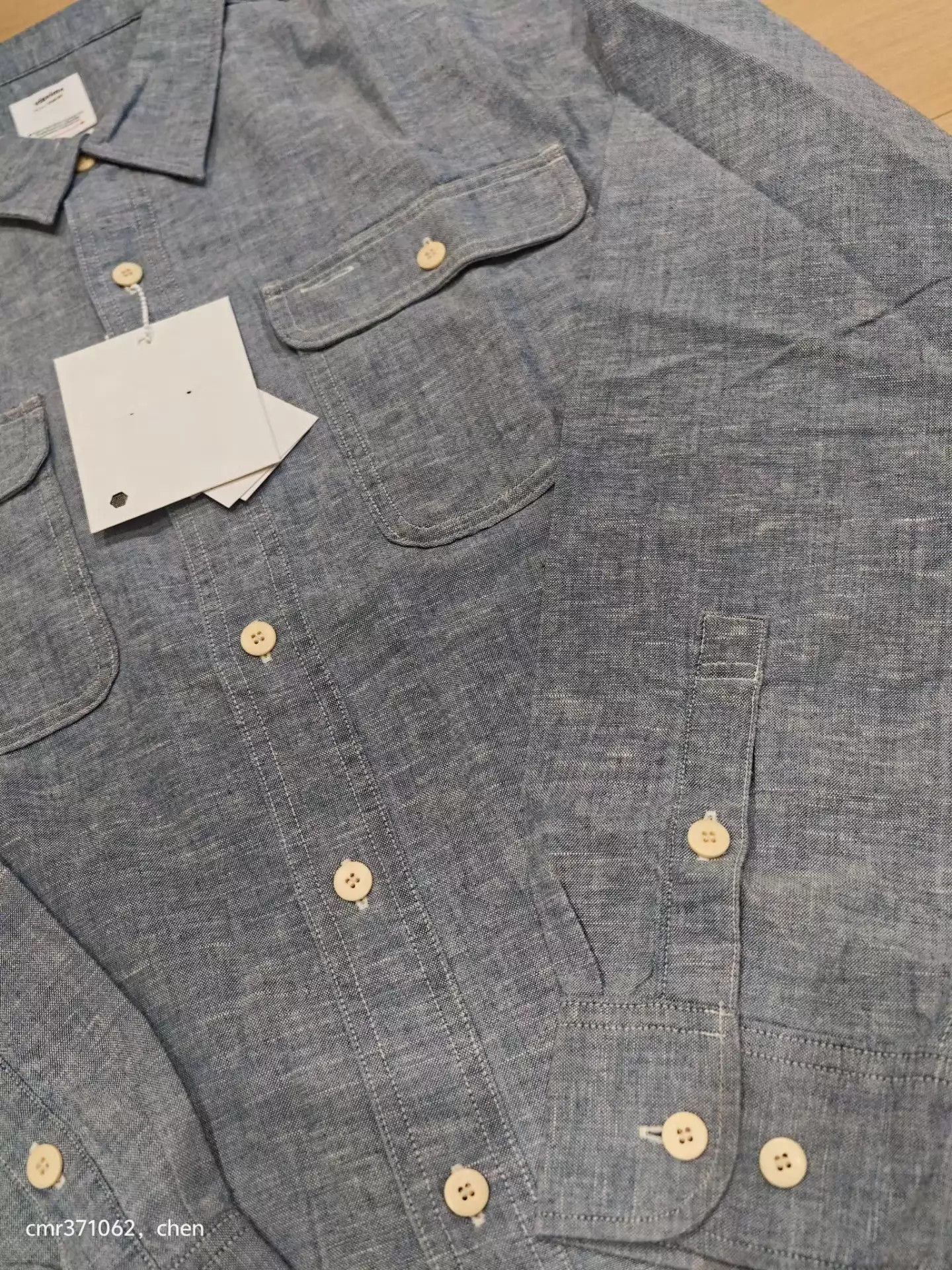 Visvim VISVIM 24AW LANGER CHAMBRAY L/S Lt Indigo 3 buffalo buttons Size US L / EU 52-54 / 3 - 4 Thumbnail