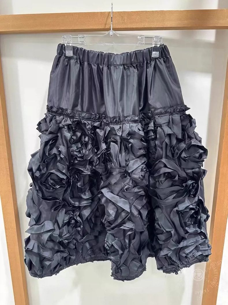 Comme des Garcons Comme Des Garcons size S Polyester rose flower skirt Size 24" / US 00 / IT 34 - 2 Thumbnail