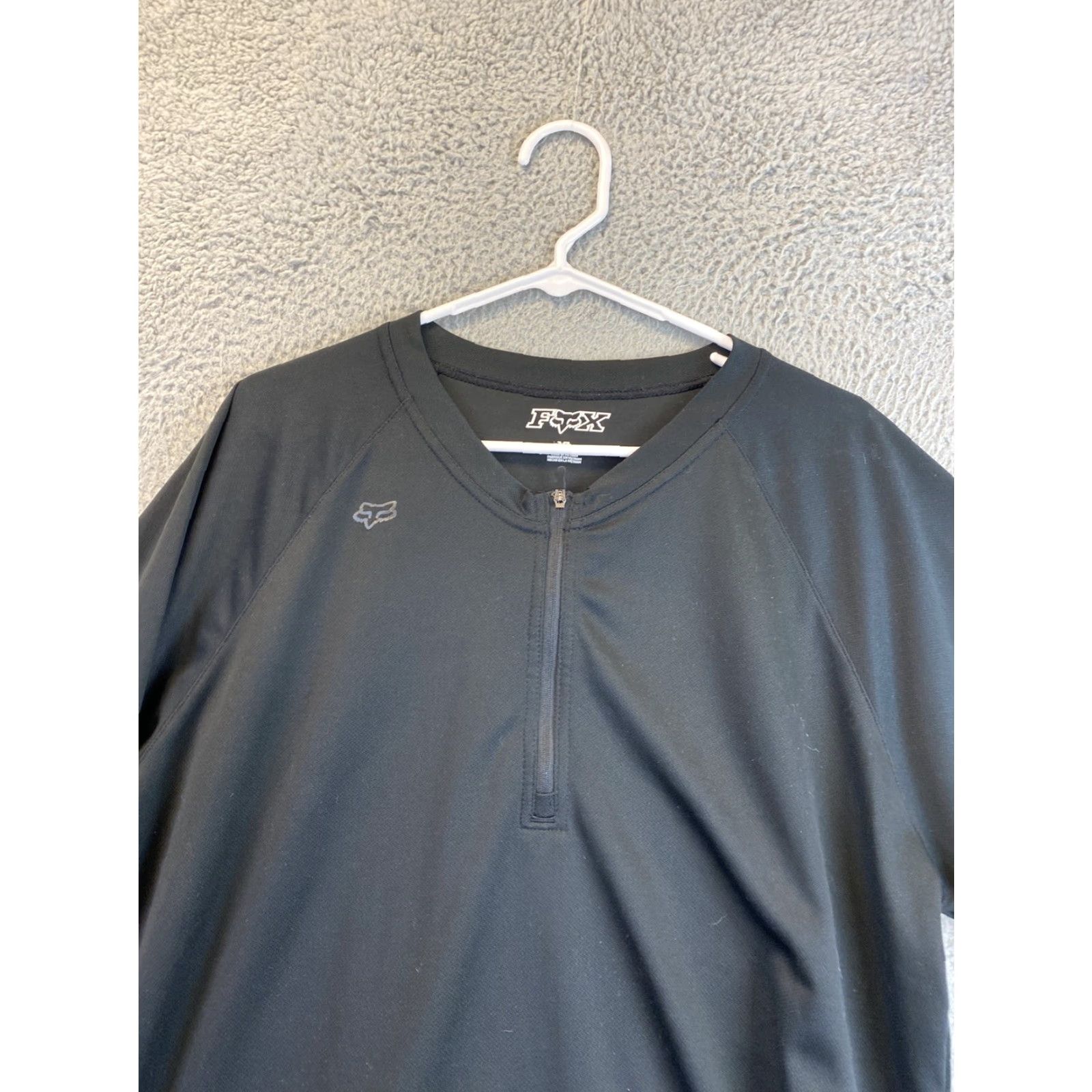 Vintage Fox Shirt Mens XL 1/4 Zip Pullover Crew Polyester Riding Zipper Pocket/34-53 Size US XL / EU 56 / 4 - 4 Thumbnail