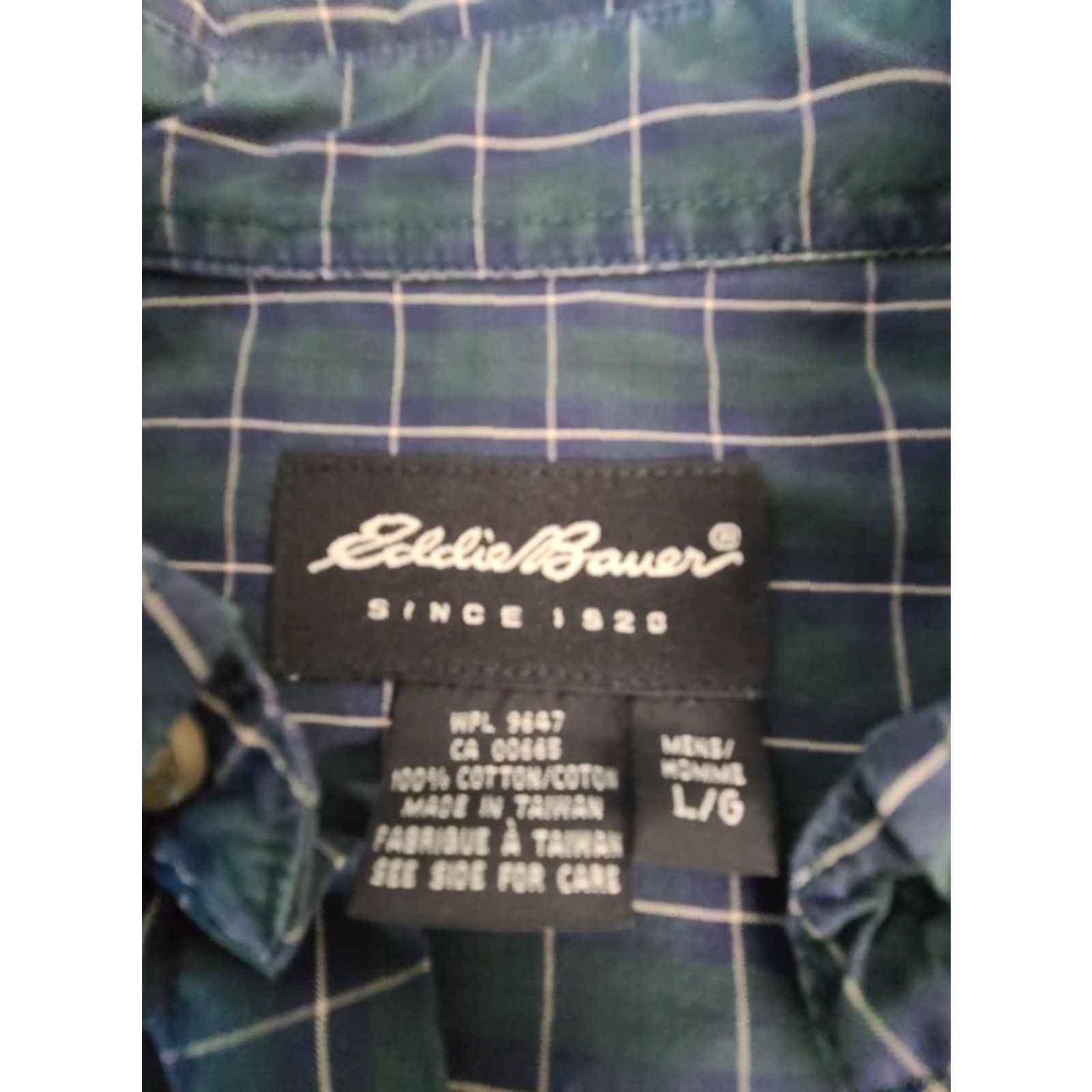 Eddie Bauer Eddie Bauer Button Up Shirt Long Sleeve Plaid Multicolor Large Mens Size US L / EU 52-54 / 3 - 3 Thumbnail