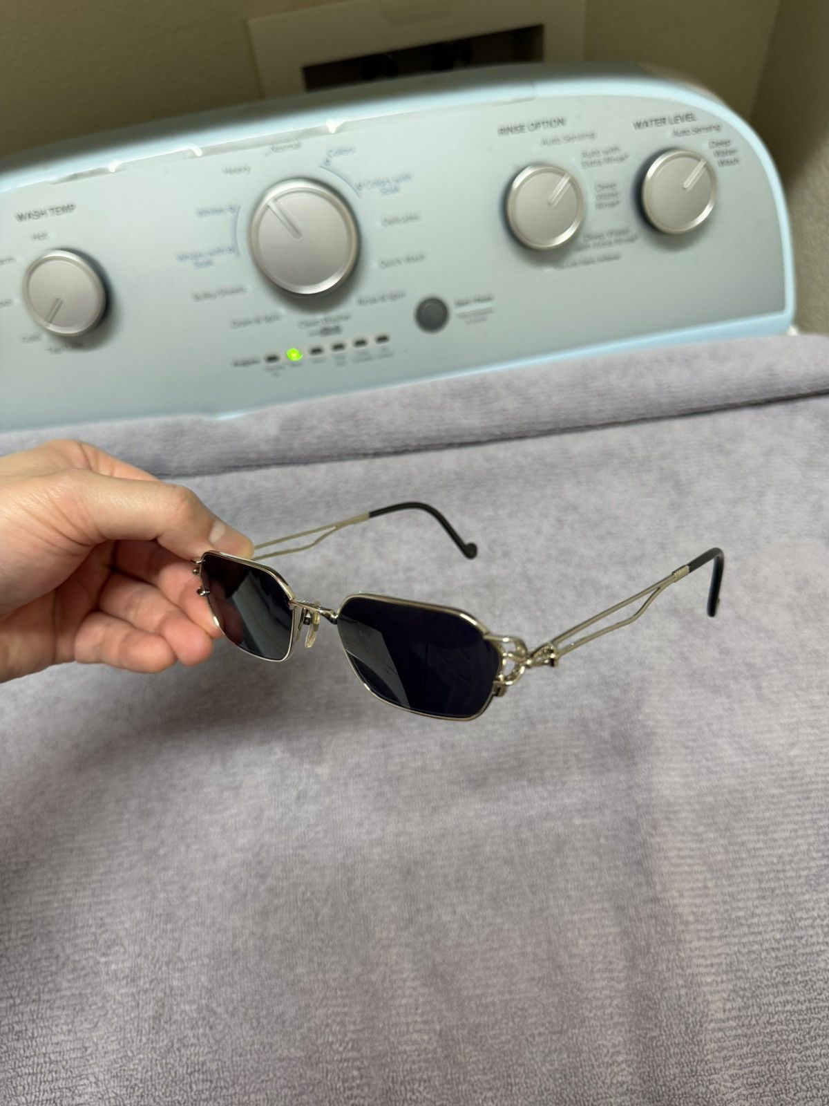 Jean Paul Gaultier Jean Paul Gaultier 56-0005 Silver 90's Sunglasses Size ONE SIZE - 3 Thumbnail