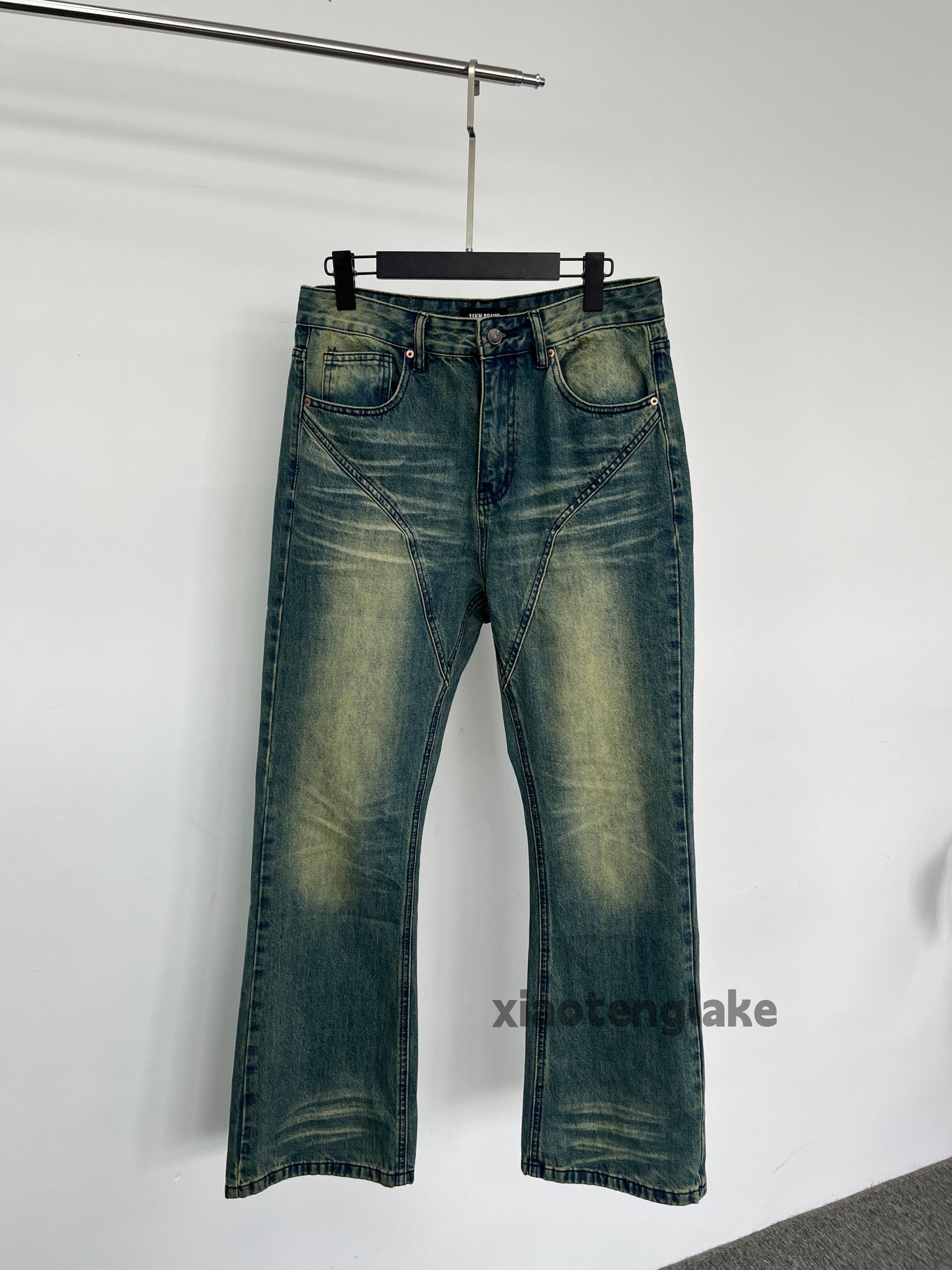 Jean × Vintage washed faded cleanfit yuppie punk grunge flared jeans Size US 30 / EU 46 - 1 Thumbnail