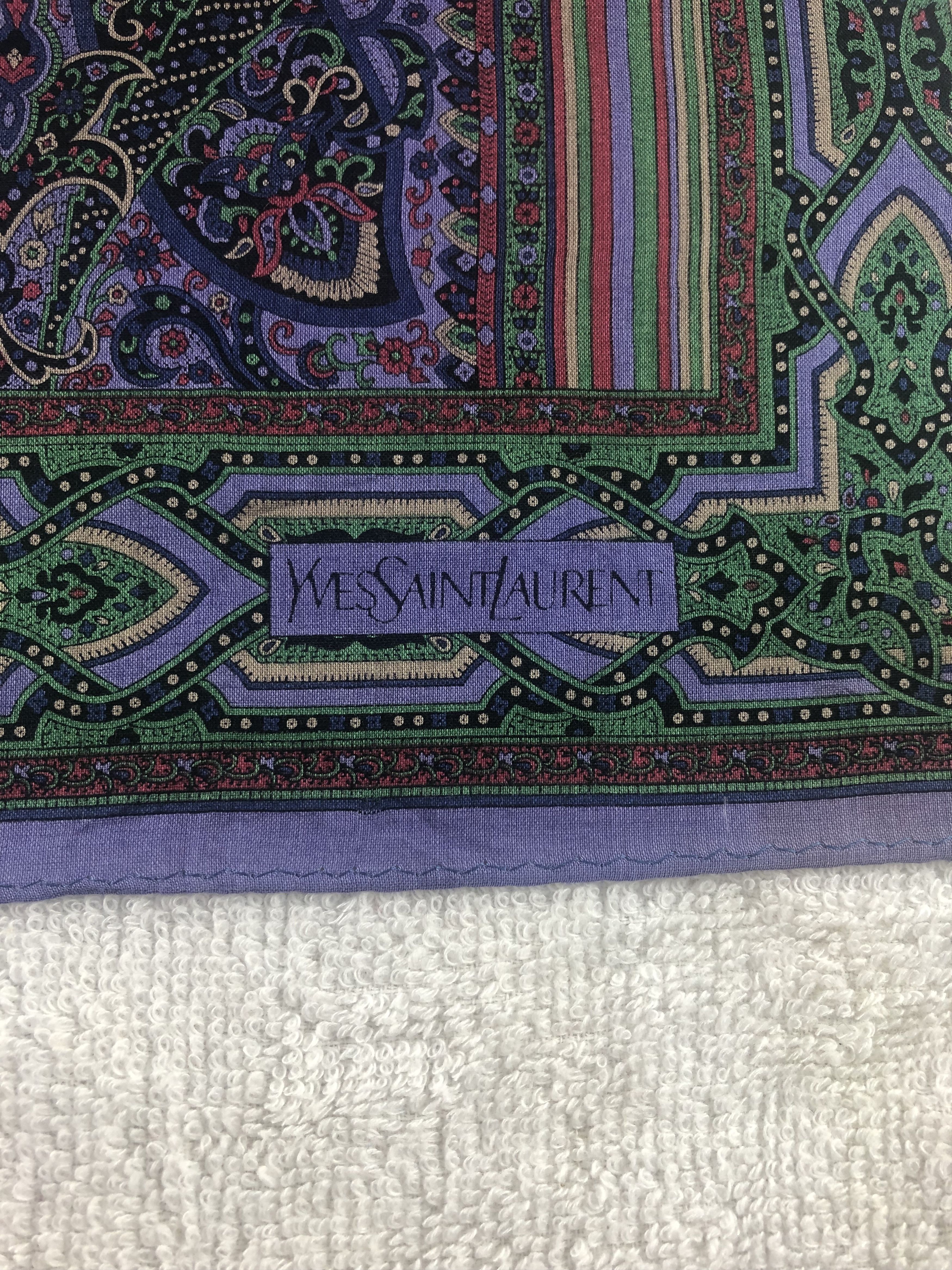 Yves Saint Laurent Yves Saint Laurent Handkerchief / Bandana / Neckerchief Size ONE SIZE - 5 Thumbnail