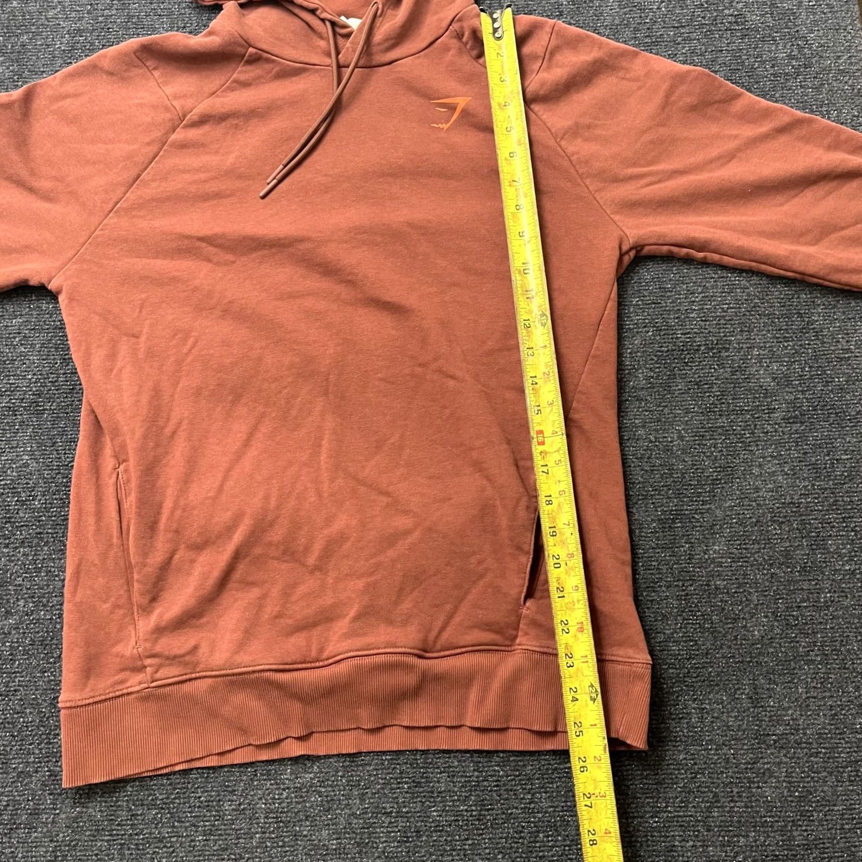 Gymshark Gymshark Hoodie Mens M Orange Pullover Logo Graphic Sweatshirt Gym Training Size US M / EU 48-50 / 2 - 7 Thumbnail