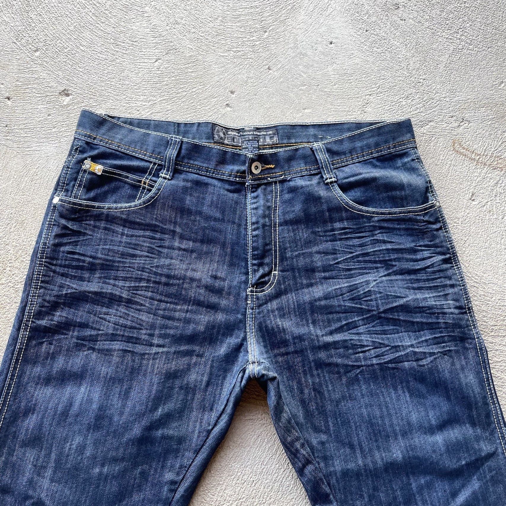 Southpole Vintage Southpole Jeans Mens 38x30 Blue Baggy Loose Denim Pants Stretch Y2K Size US 38 / EU 54 - 6 Thumbnail
