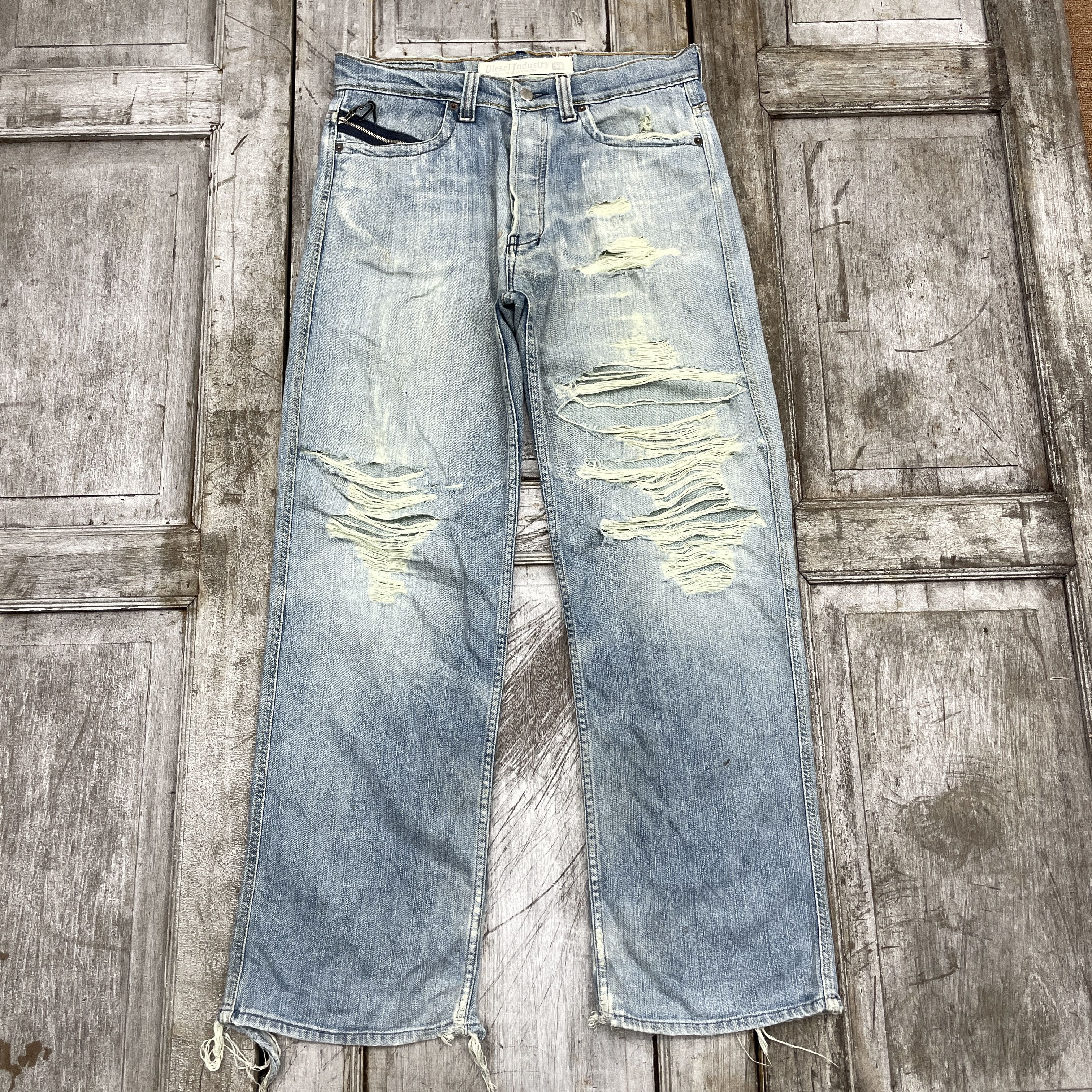Designer × Diesel × Vintage Vintage Diesel Distressed Punk Style-wc300 Size US 35 - 1 Thumbnail