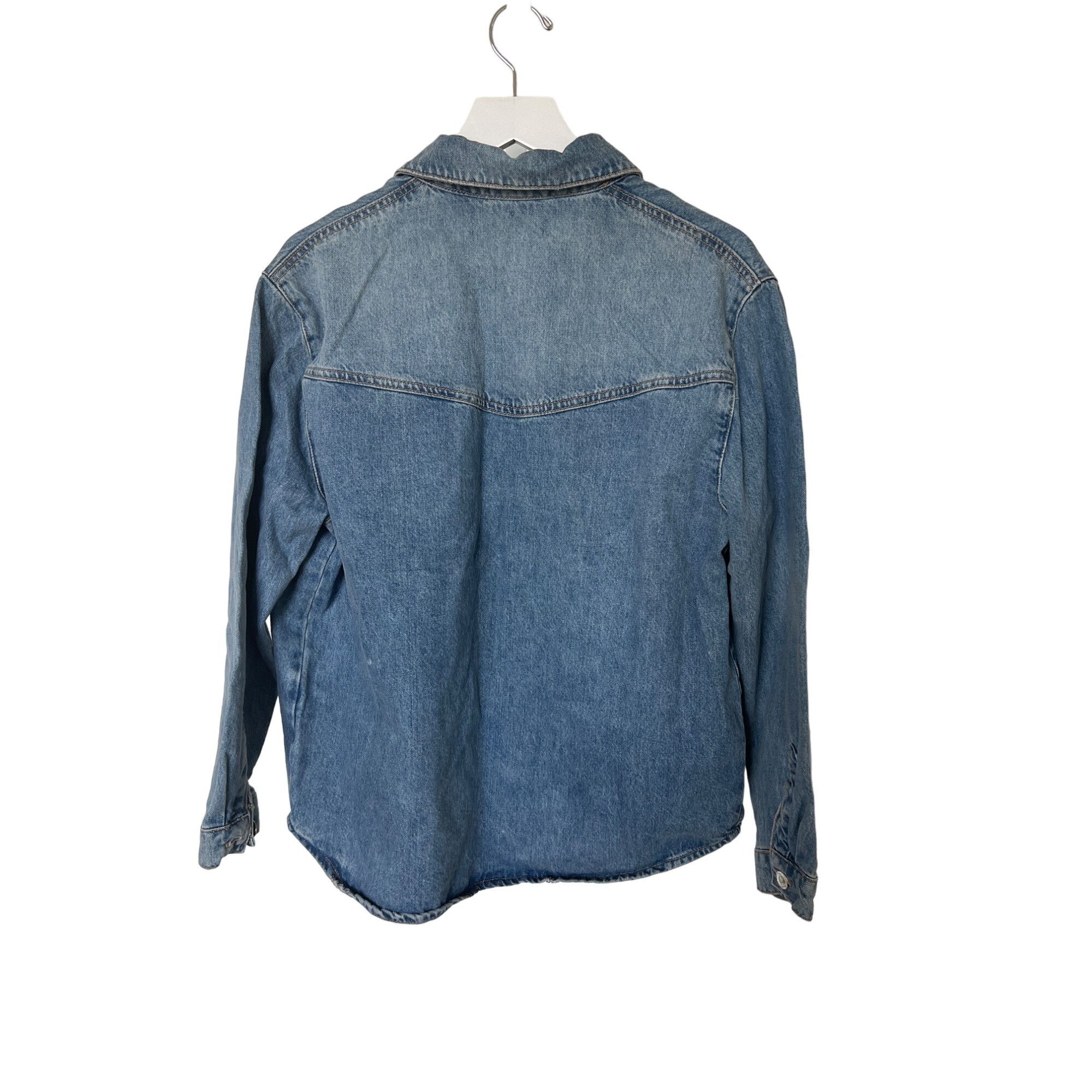 Zara Zara Denim Jacket Style Button Up Top Size S / US 4 / IT 40 - 3 Thumbnail