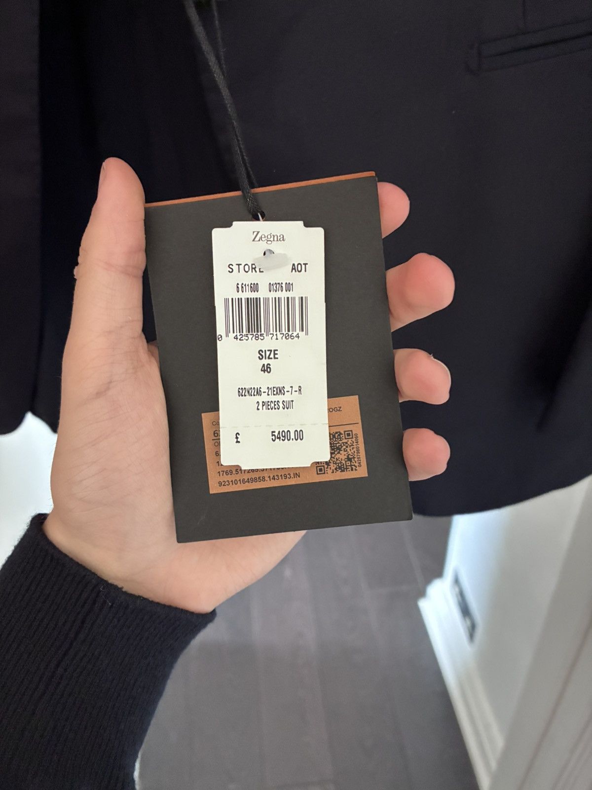 Ermenegildo Zegna Zegna centoventimila black tuxedo uk 36/38 it 46/48 Size 36R - 3 Thumbnail