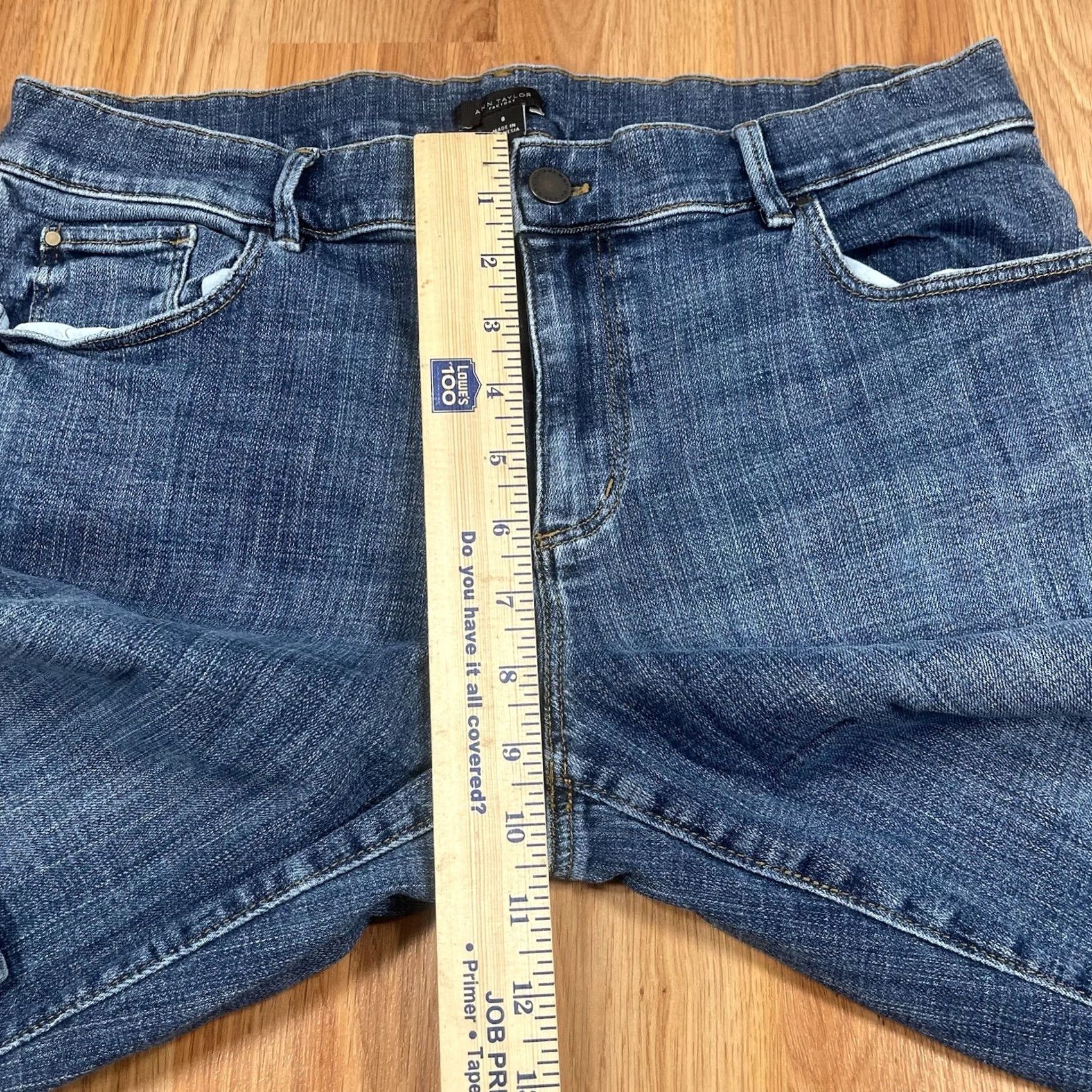 Ann Taylor Ann Taylor Jeans Womens Size 8 Stretch Mid Rise Blue Wash Denim Size 30" / US 8 / IT 44 - 7 Thumbnail