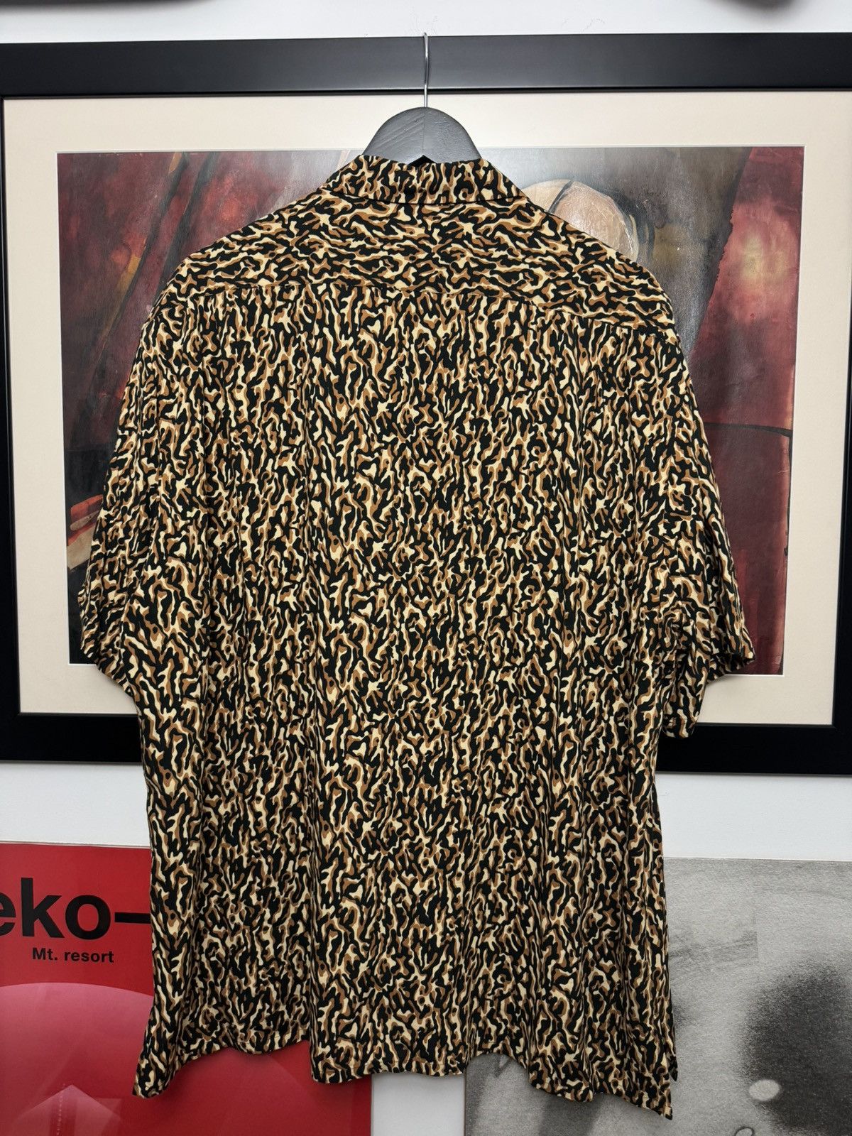 Saint Laurent Paris FW20 Saint Laurent Leopard Camo Viscose Shirt SLP Designer Size US XL / EU 56 / 4 - 2 Thumbnail