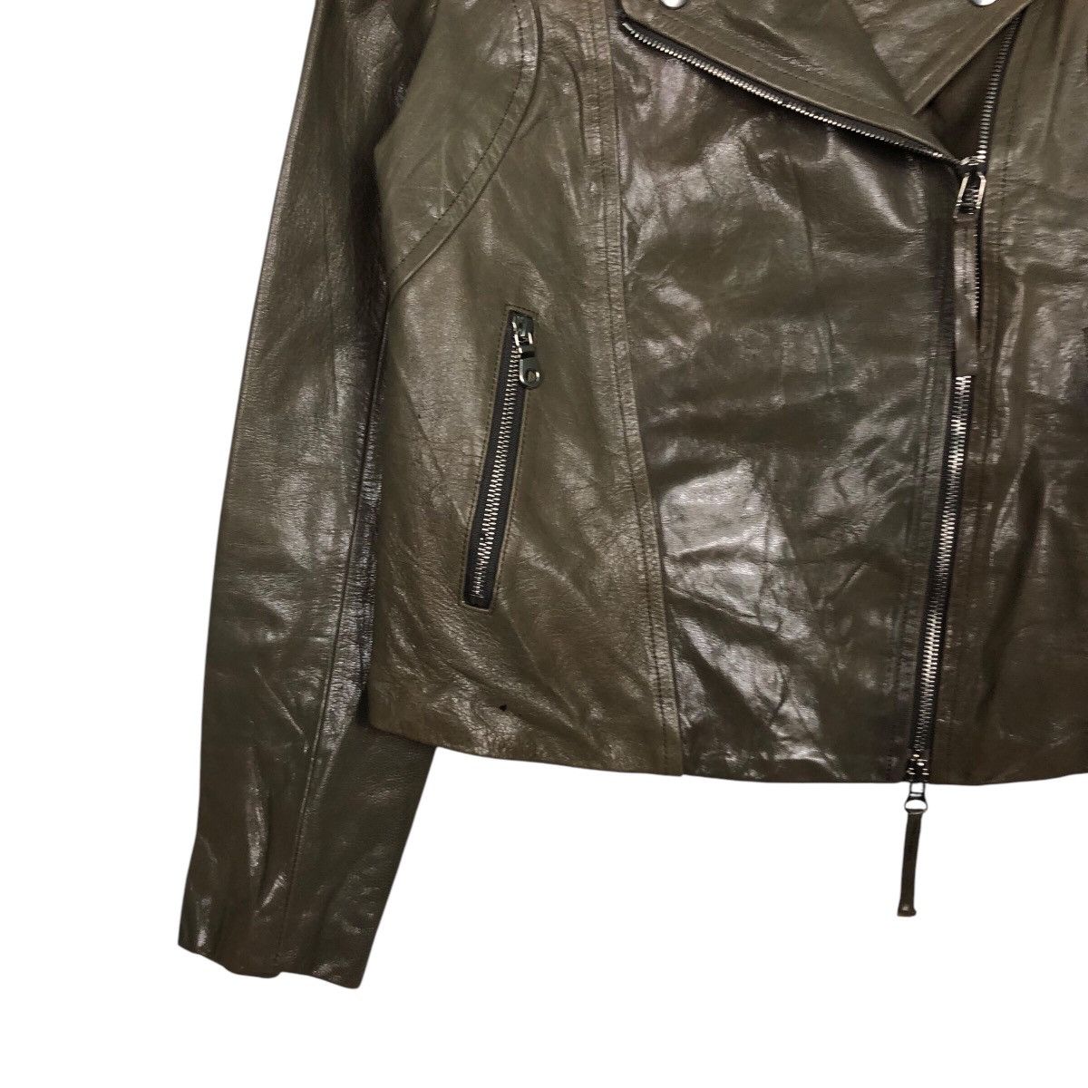 Japanese Brand Leather Jacket Double Collar Support Surface 14th Addiction Size M / US 6-8 / IT 42-44 - 5 Thumbnail