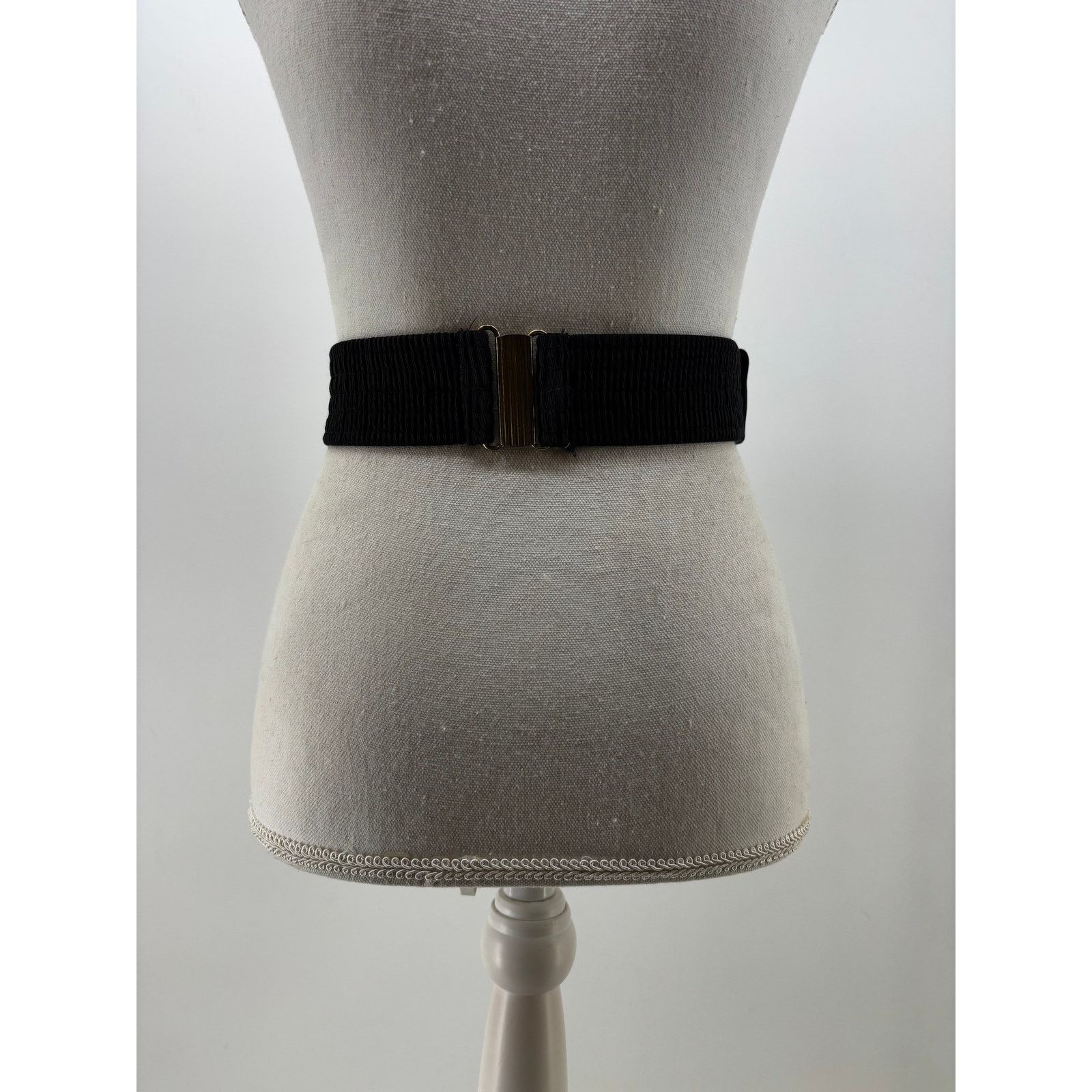 Other Vtg Cummerbund Belt Women's Puffy Fabric Belt Brown Tan OS Size ONE SIZE - 11 Thumbnail