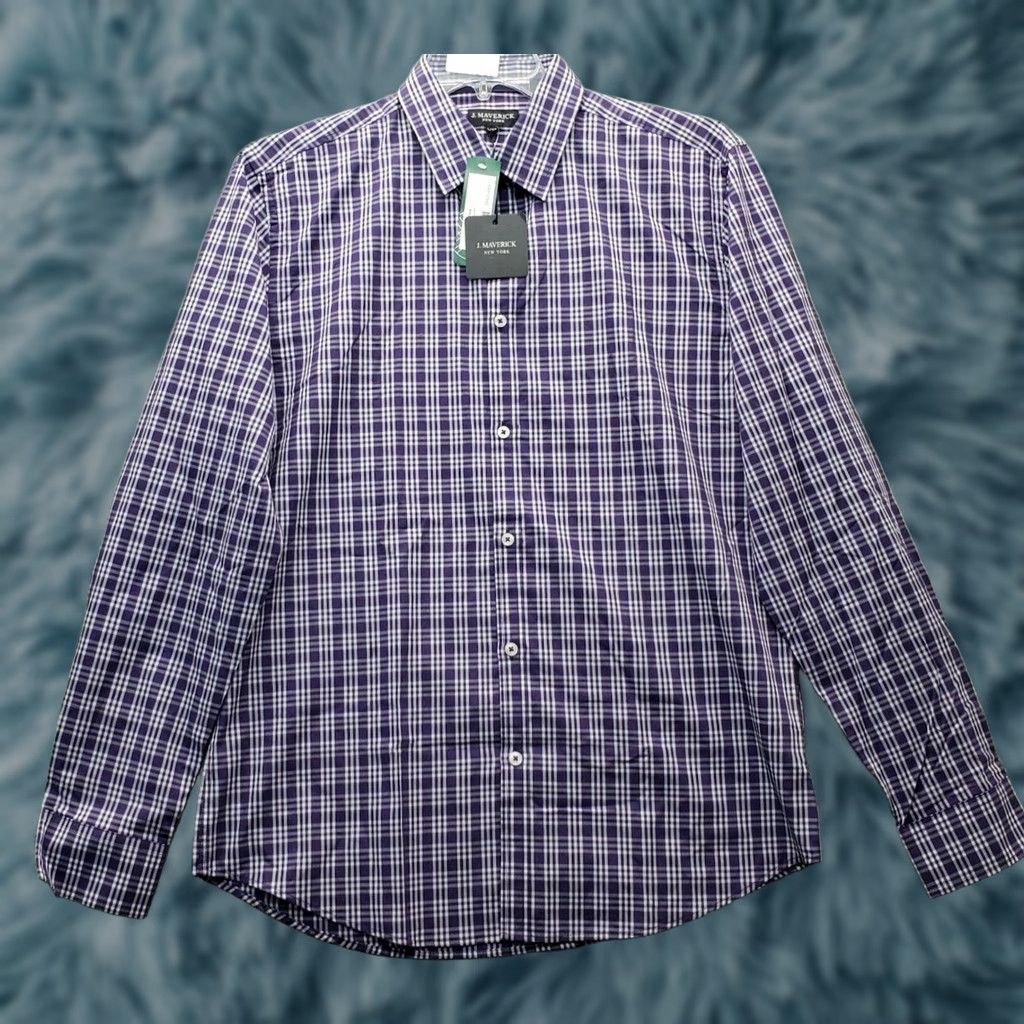 Vintage J. Maverick New York Casual Shirt Mens L Multi Plaid Slim Fit Button-Down Shirt Size US L / EU 52-54 / 3 - 1 Thumbnail