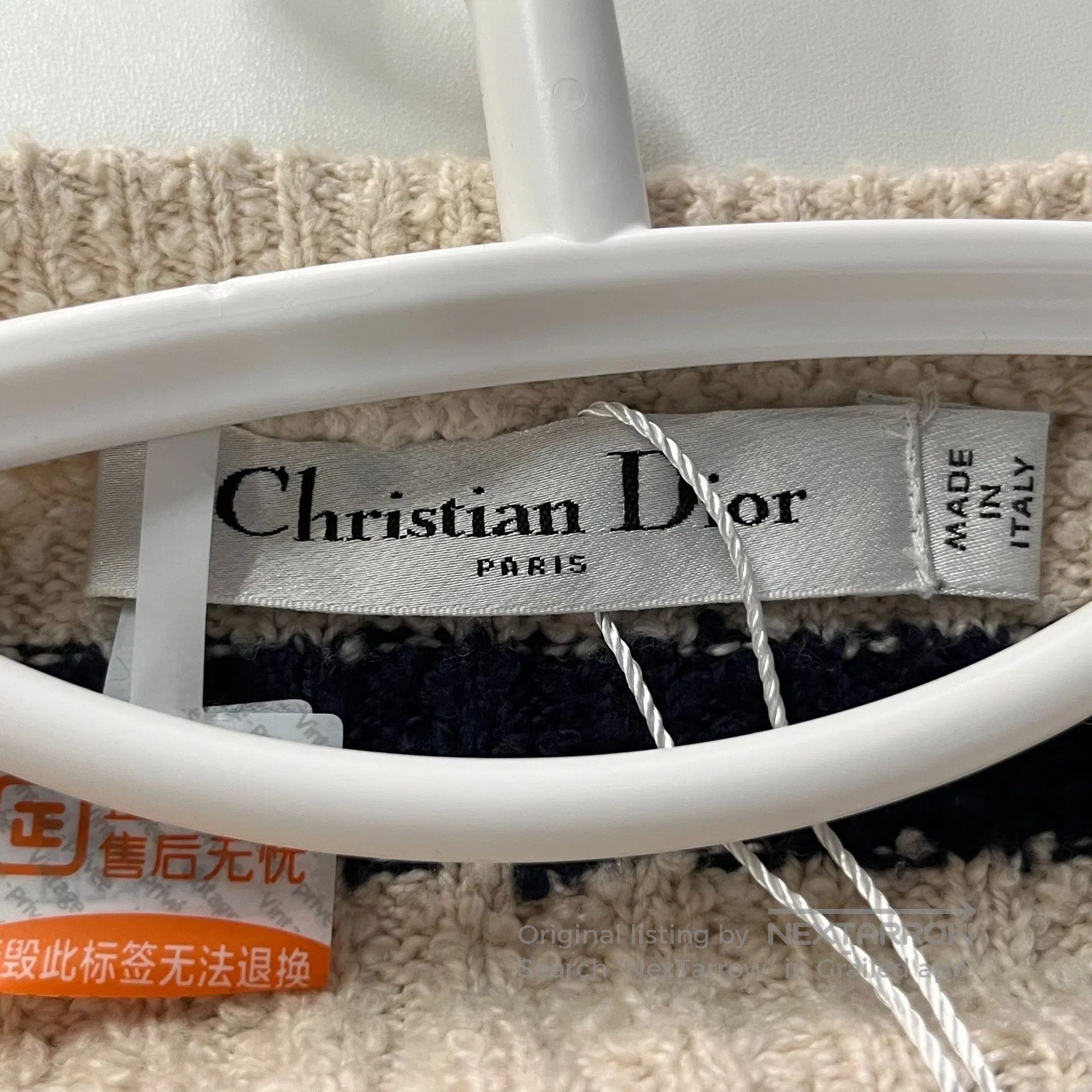 Dior Dior Black and ivory vintage striped anchor button knit ca Size XS / US 0-2 / IT 36-38 - 5 Thumbnail
