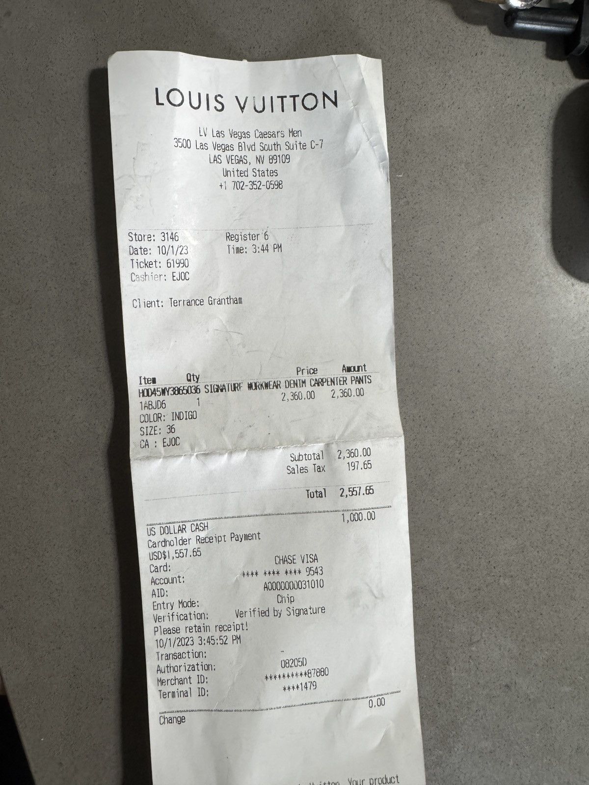 Louis Vuitton Louis Vuitton x Virgil Abloh Carpenter Jeans Size US 36 / EU 52 - 10 Thumbnail