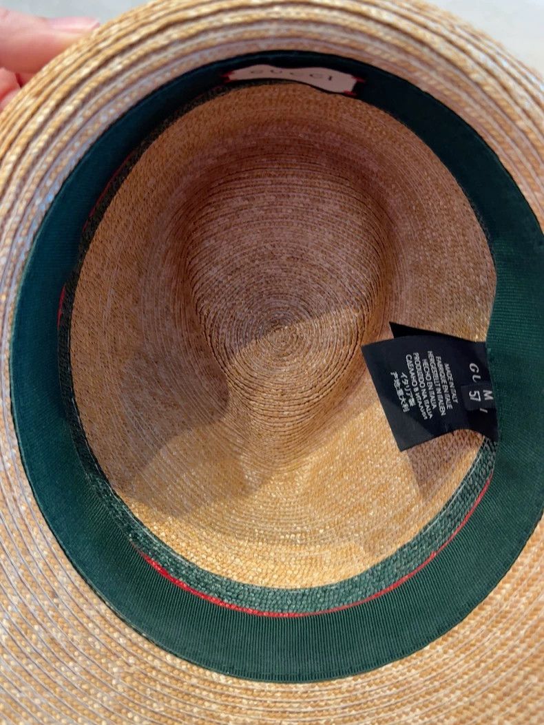 Gucci Gucci Size M Classic little straw hat 2503-Nextarrow Size ONE SIZE - 8 Thumbnail