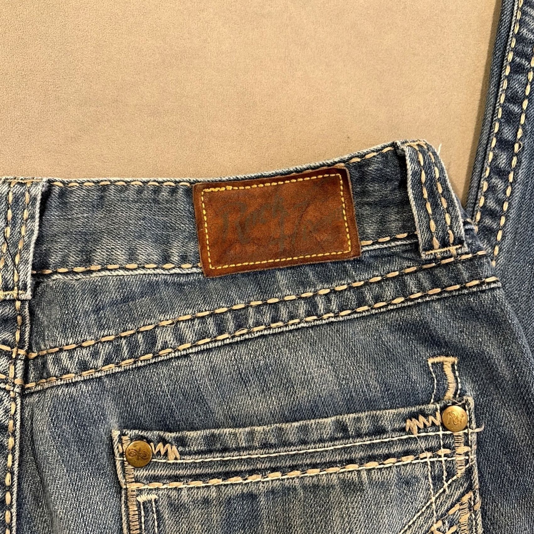 Wrangler Wrangler Rock 47 Jeans Bootcut Denim 36 Regular Blue 90s Cowboy Western Rock 47 by Wrangler Mens Jeans Size US 36 / EU 52 - 8 Thumbnail